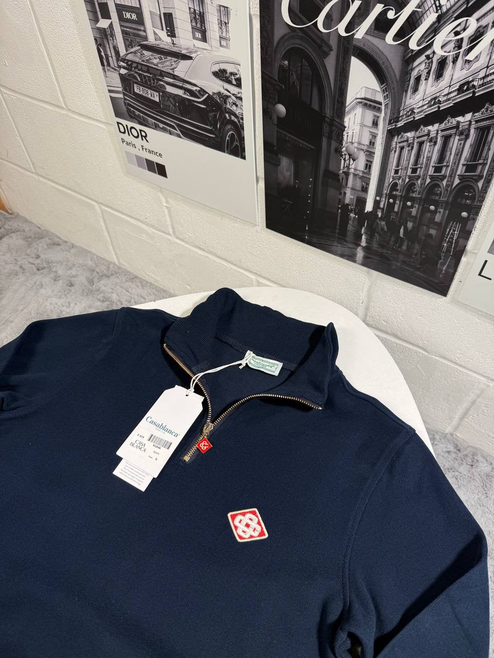 CASA HALF ZIP KNITTED JUMPER