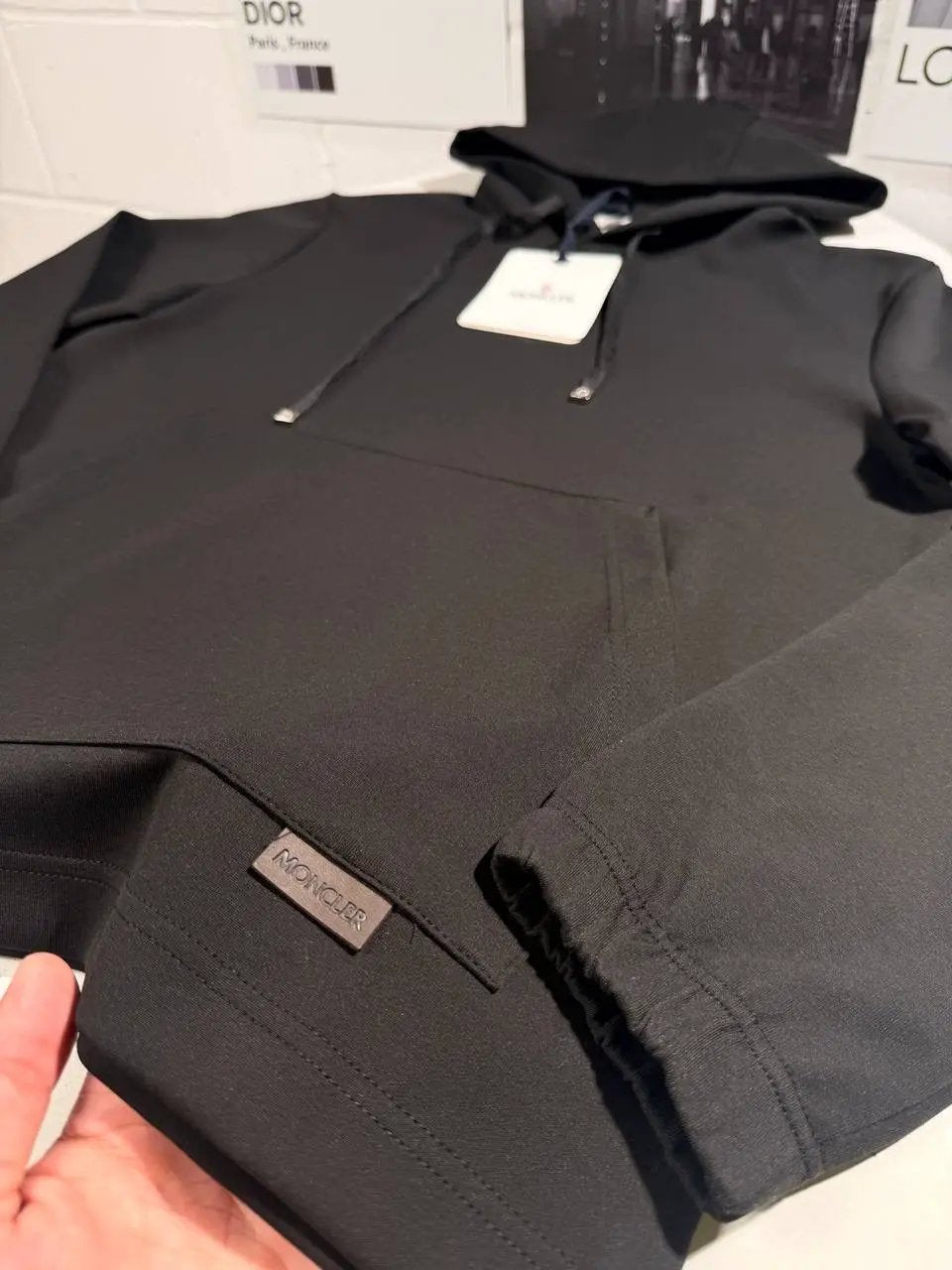 MNCLR LEATHER BADGE HOODIE by Stock supplier