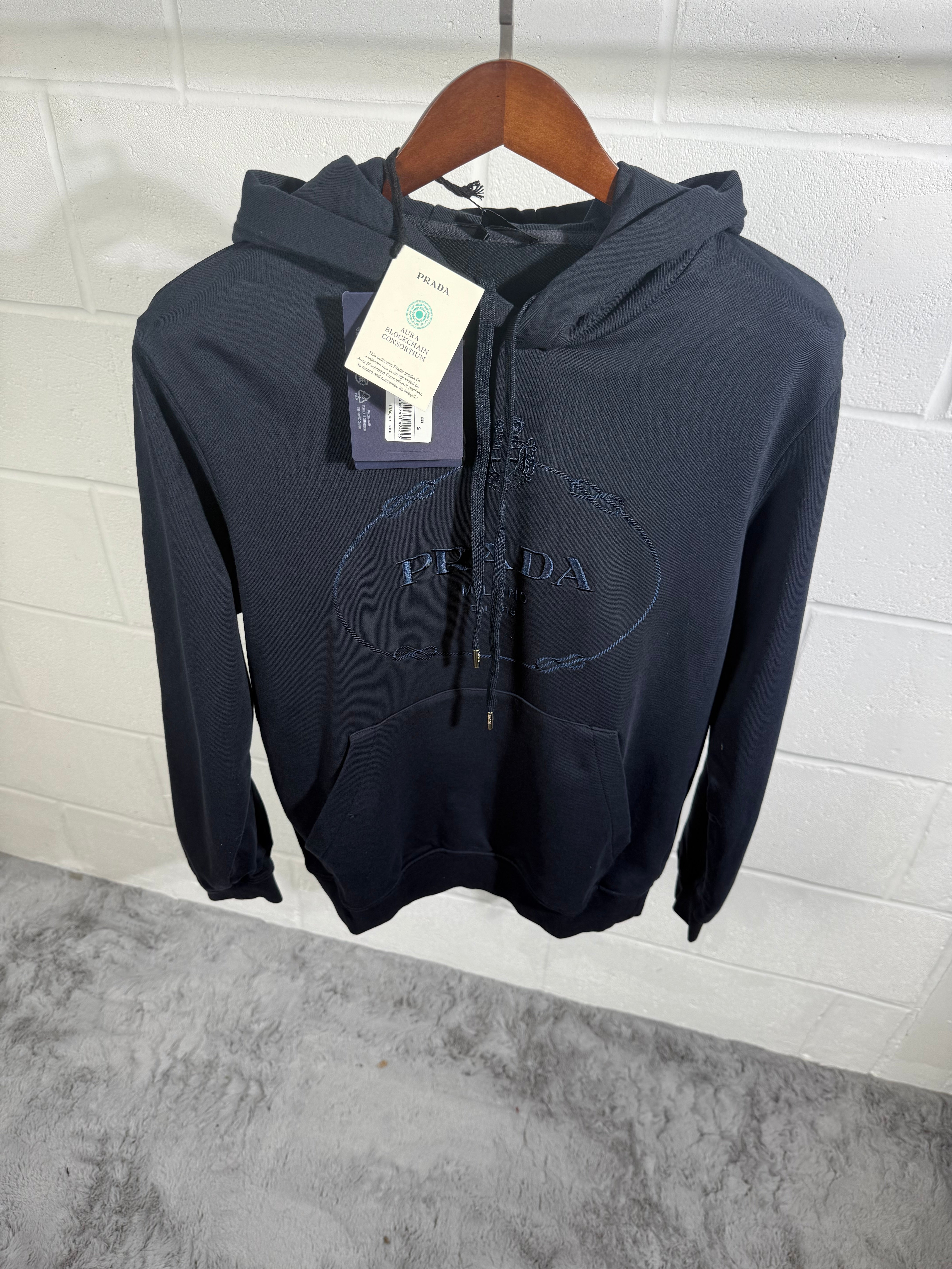 Prada hoodie navy