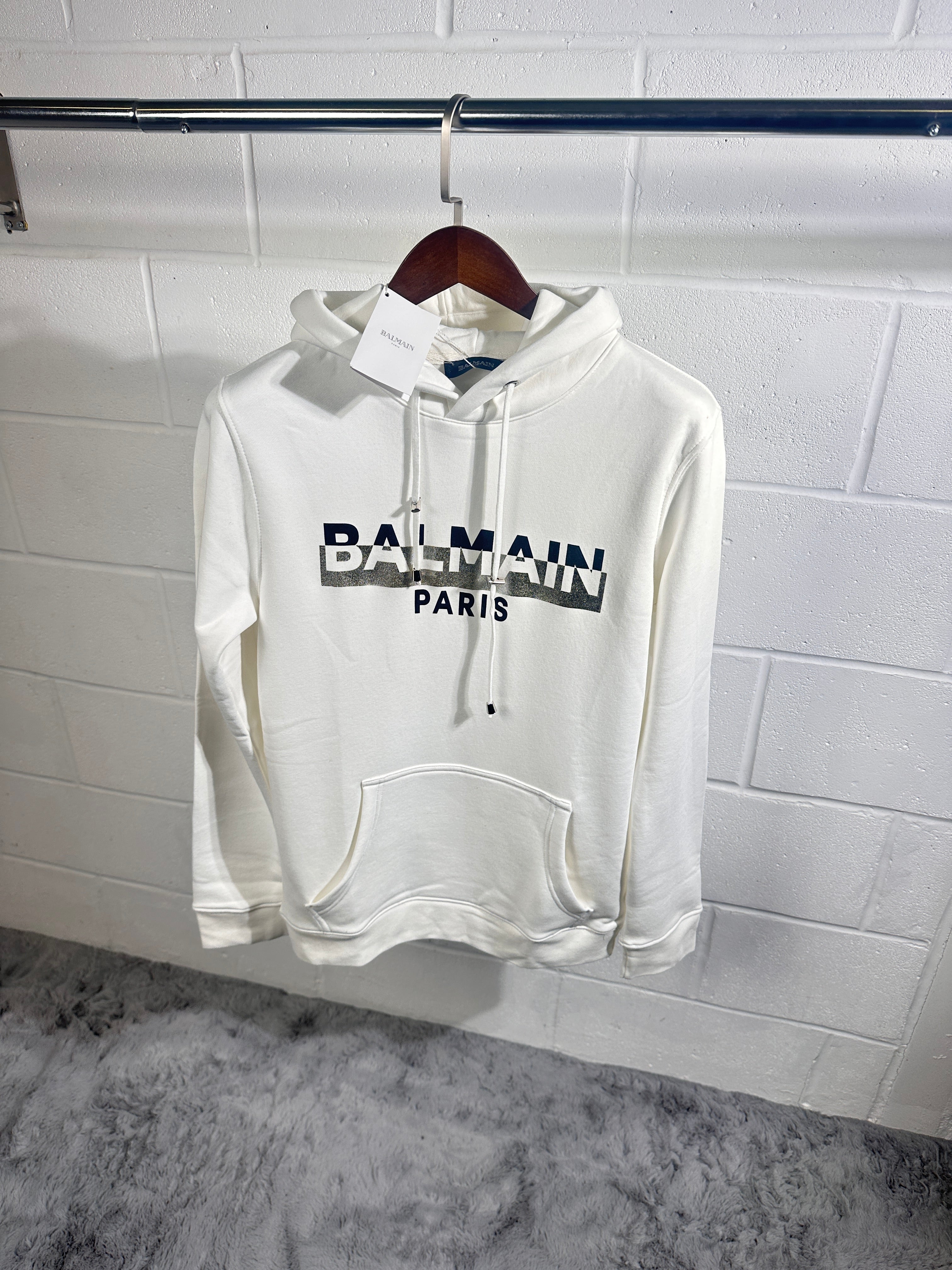 Balmain hoodie white