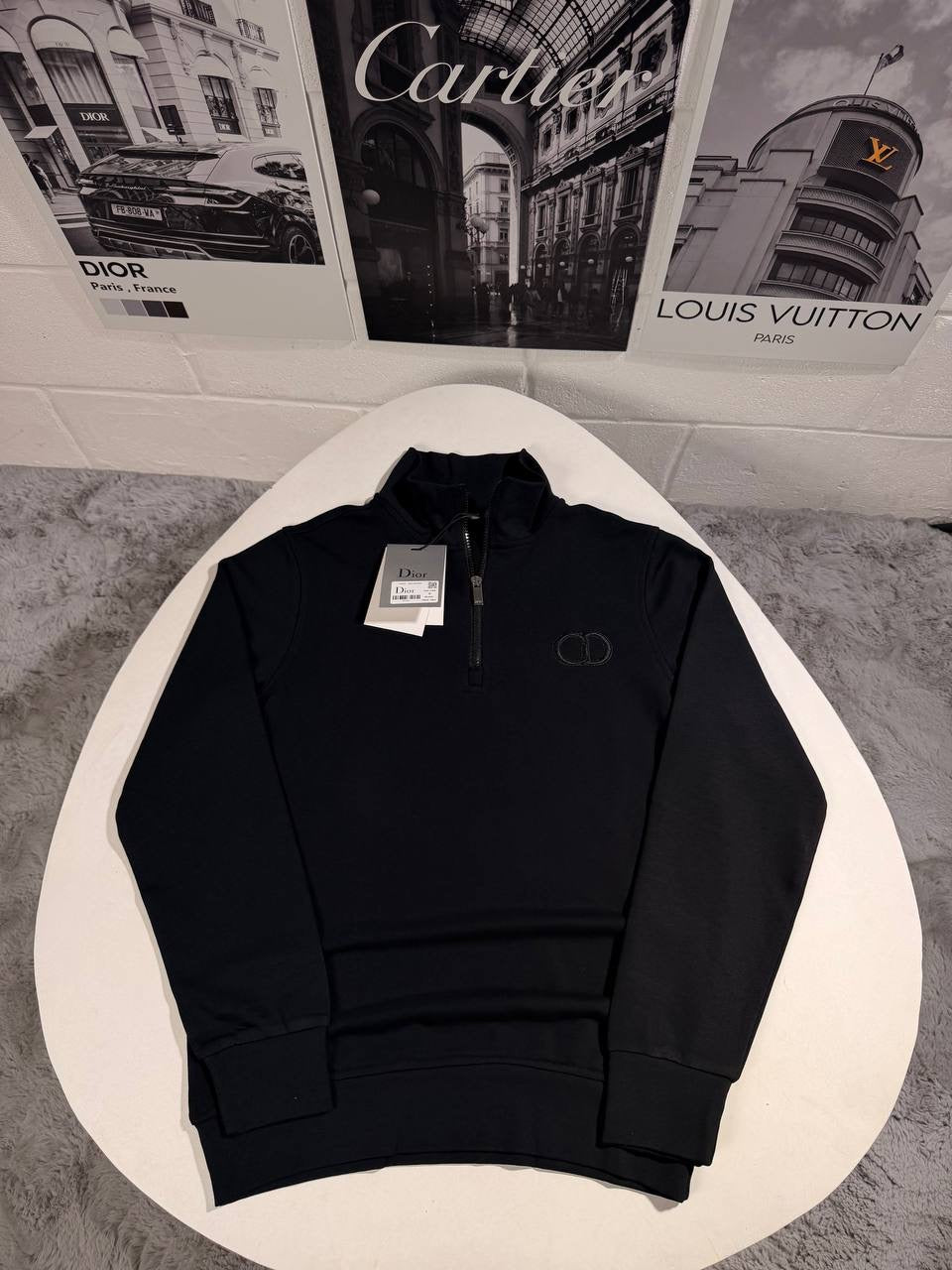CD BLACK QUARTER ZIP
