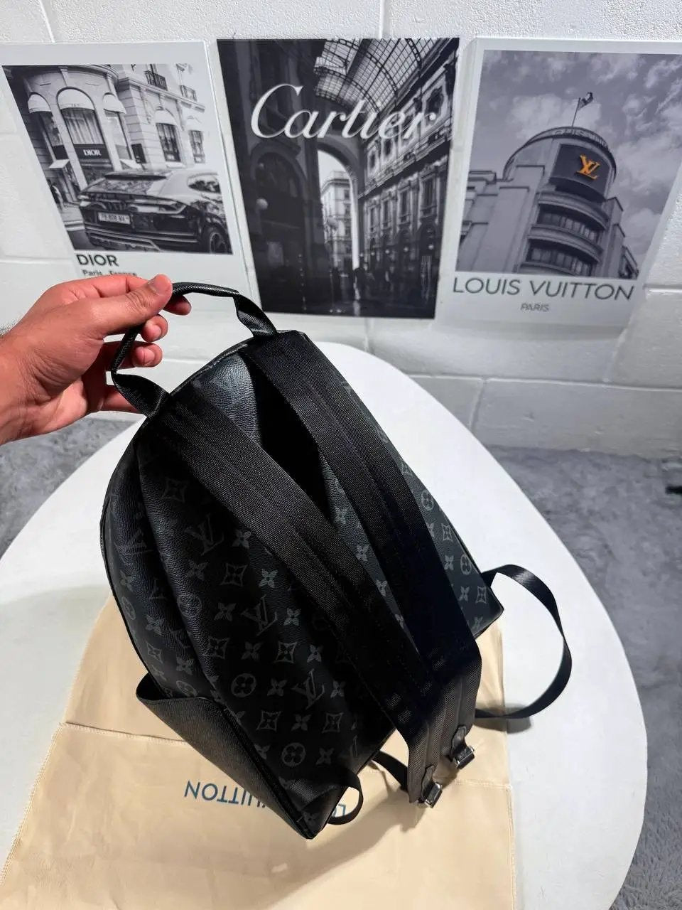 LVE BLACK MONOGRAM BACKPACK