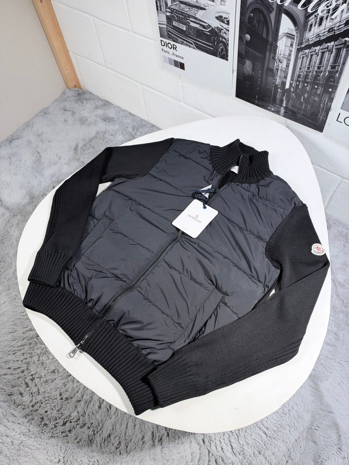 MNCLR WHOOL ZIP UP CARDIGAN
