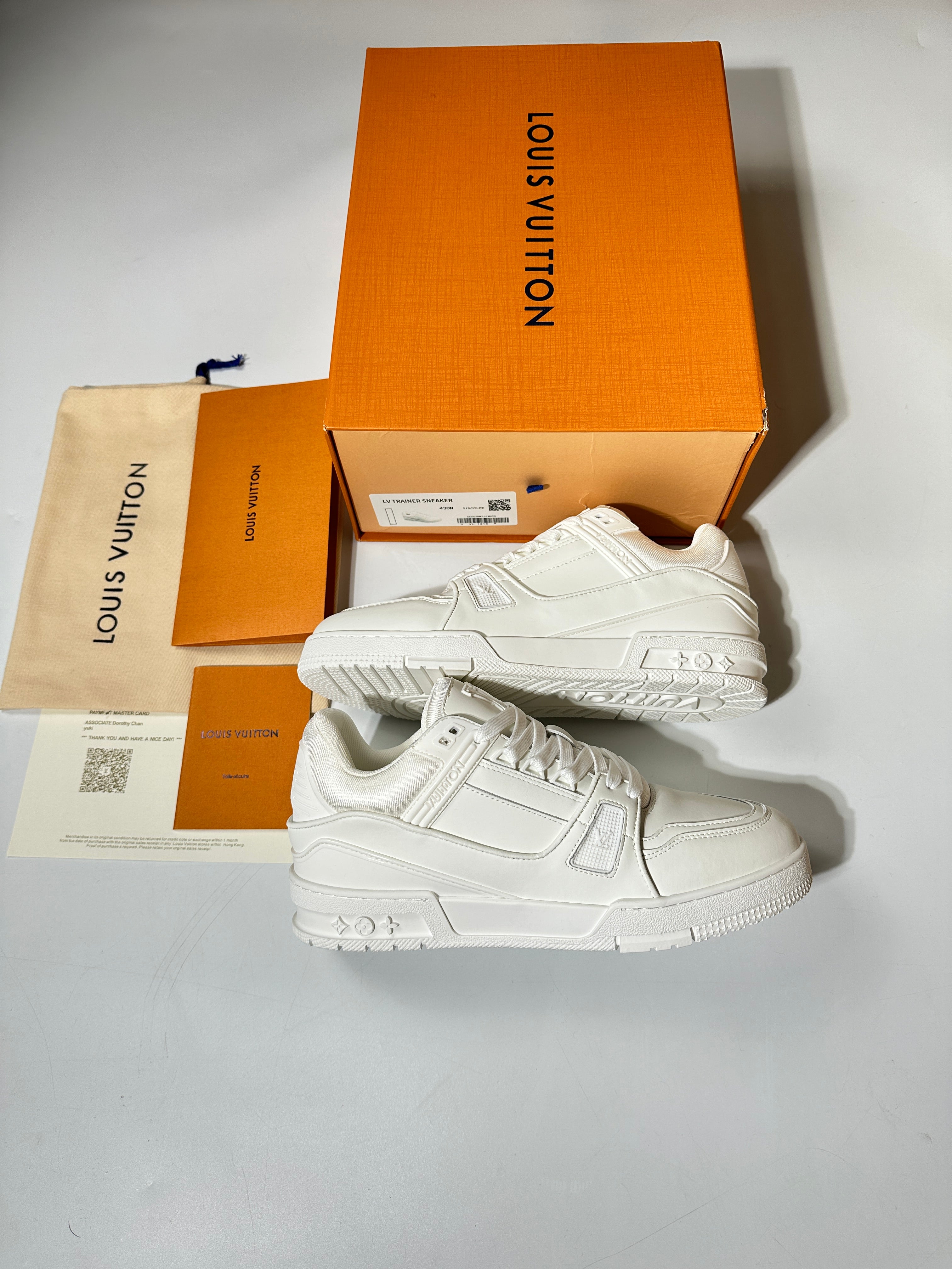 (pre-order)Louis Vuitton full white sneakers