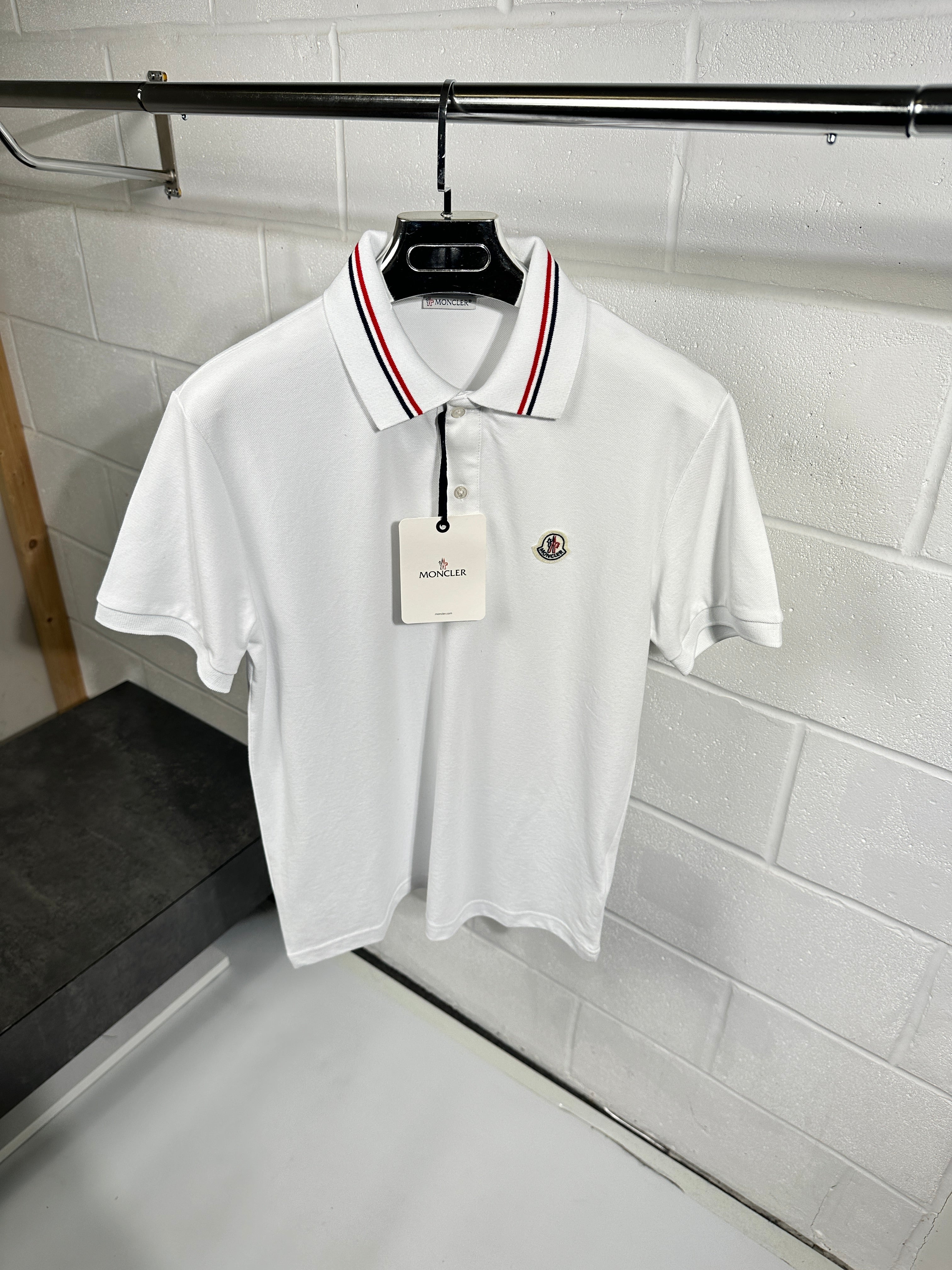 Moncler polo white