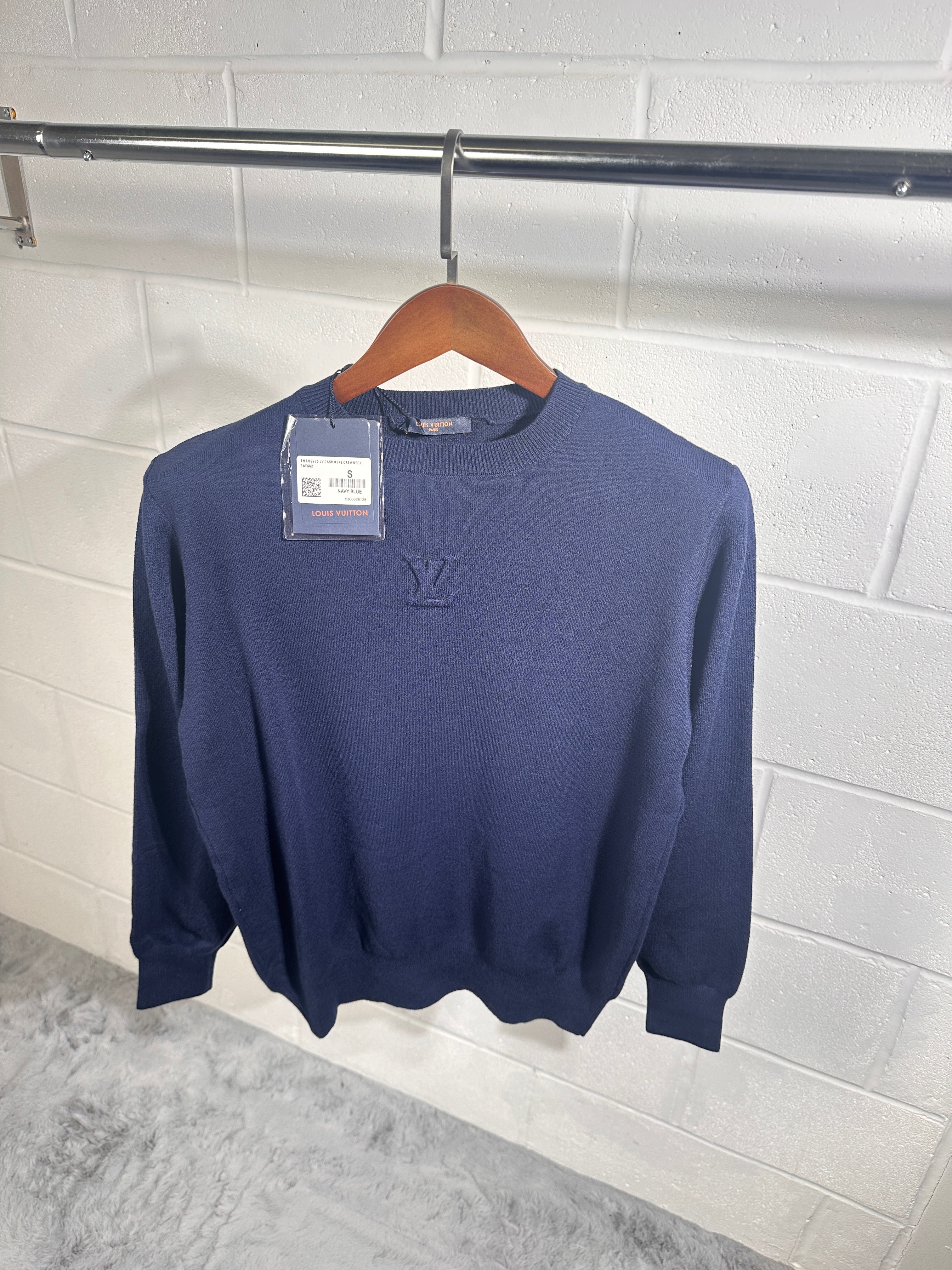 Lv knitted sweatshirt navy