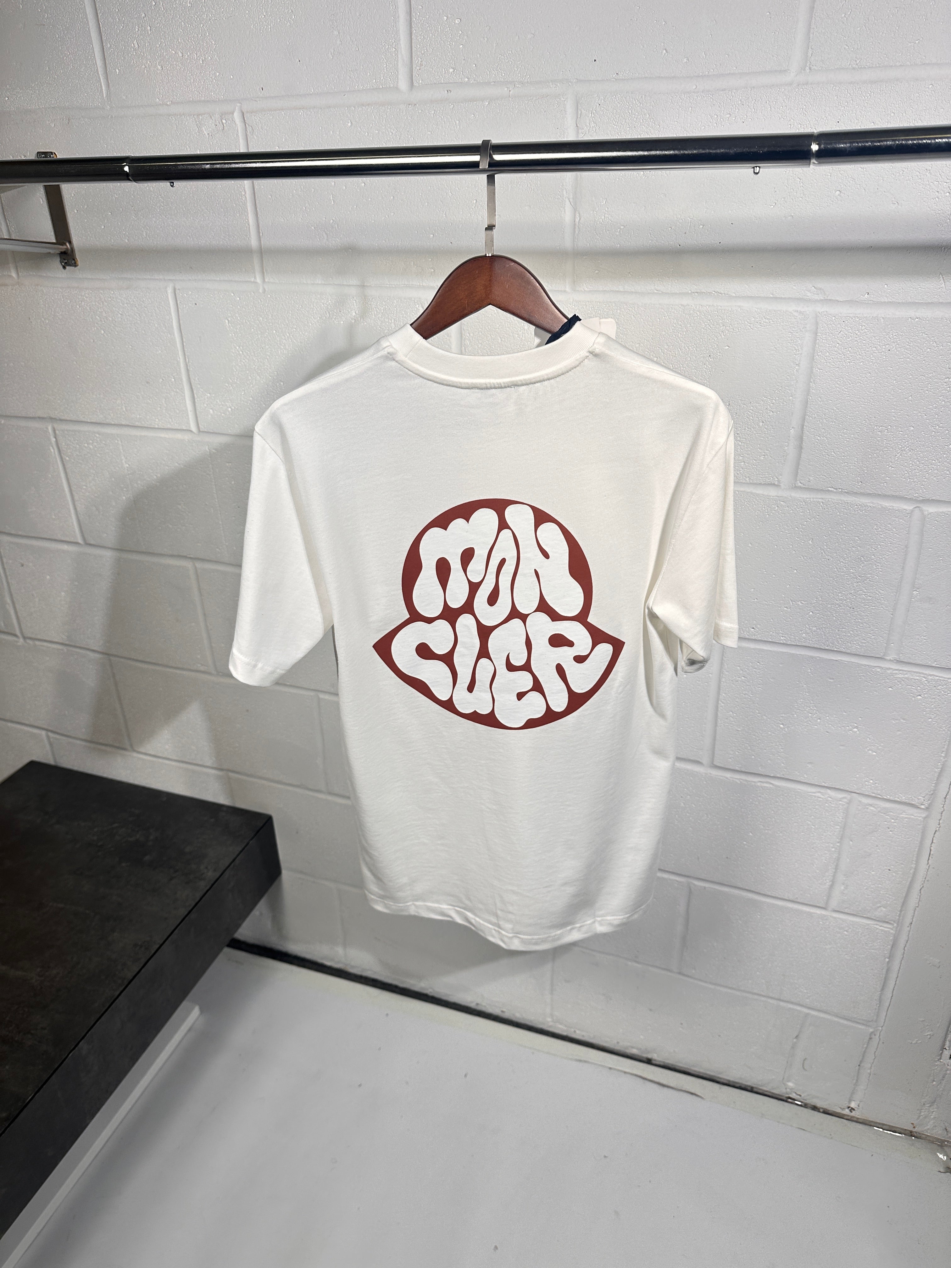 Moncler logo tee white