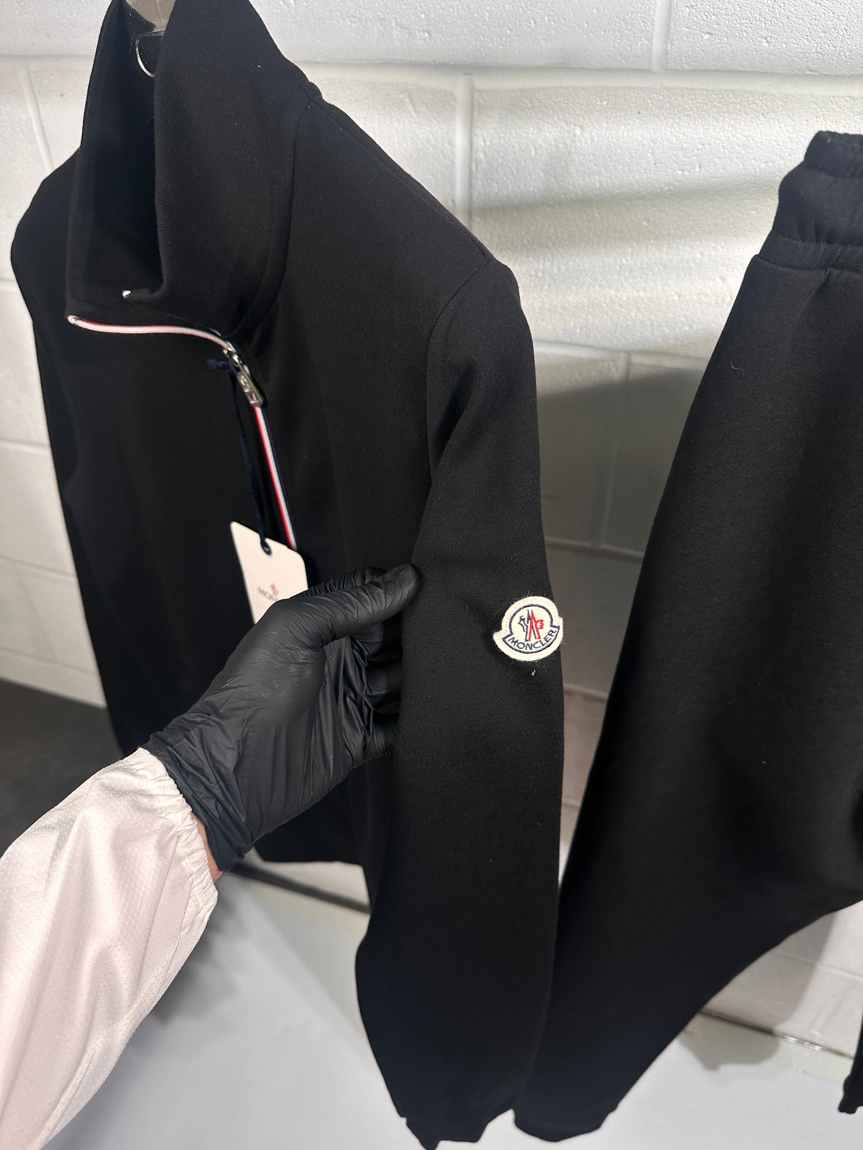 Moncler tracksuit black