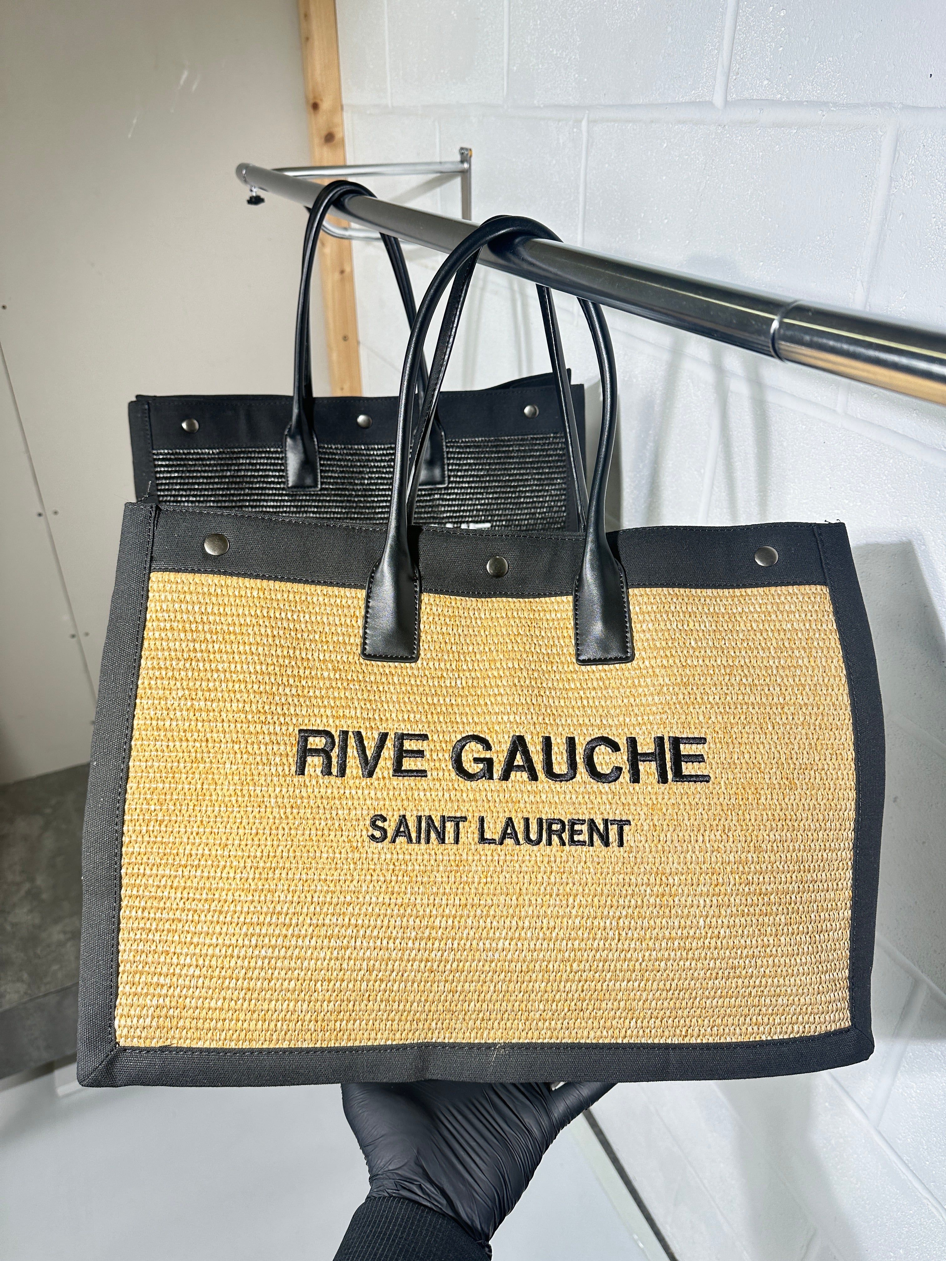 Saint Laurent - beige beach bag