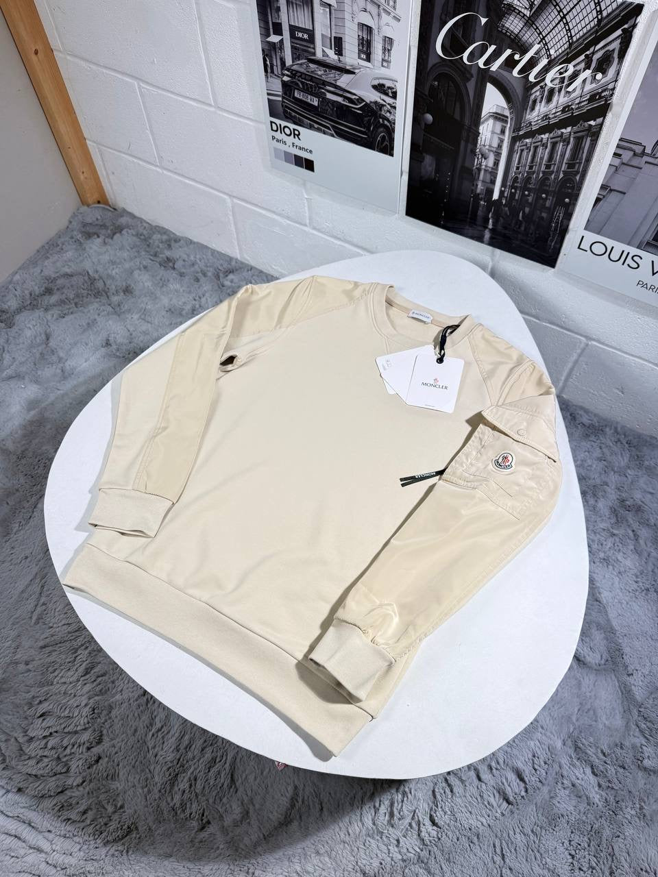 MNC CREWNECK JUMPER BEIGE