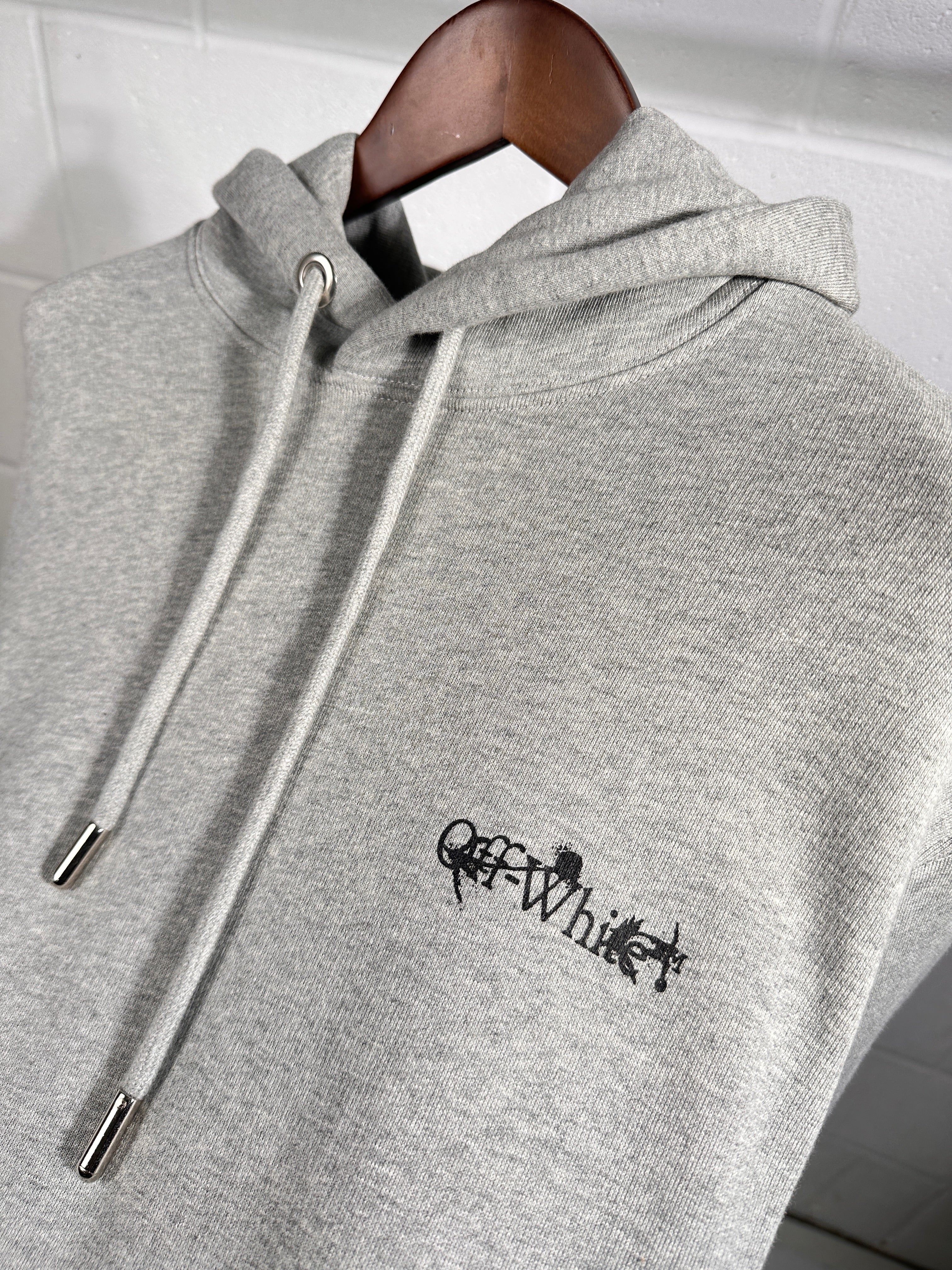 OFF WHITE HOODIE grey