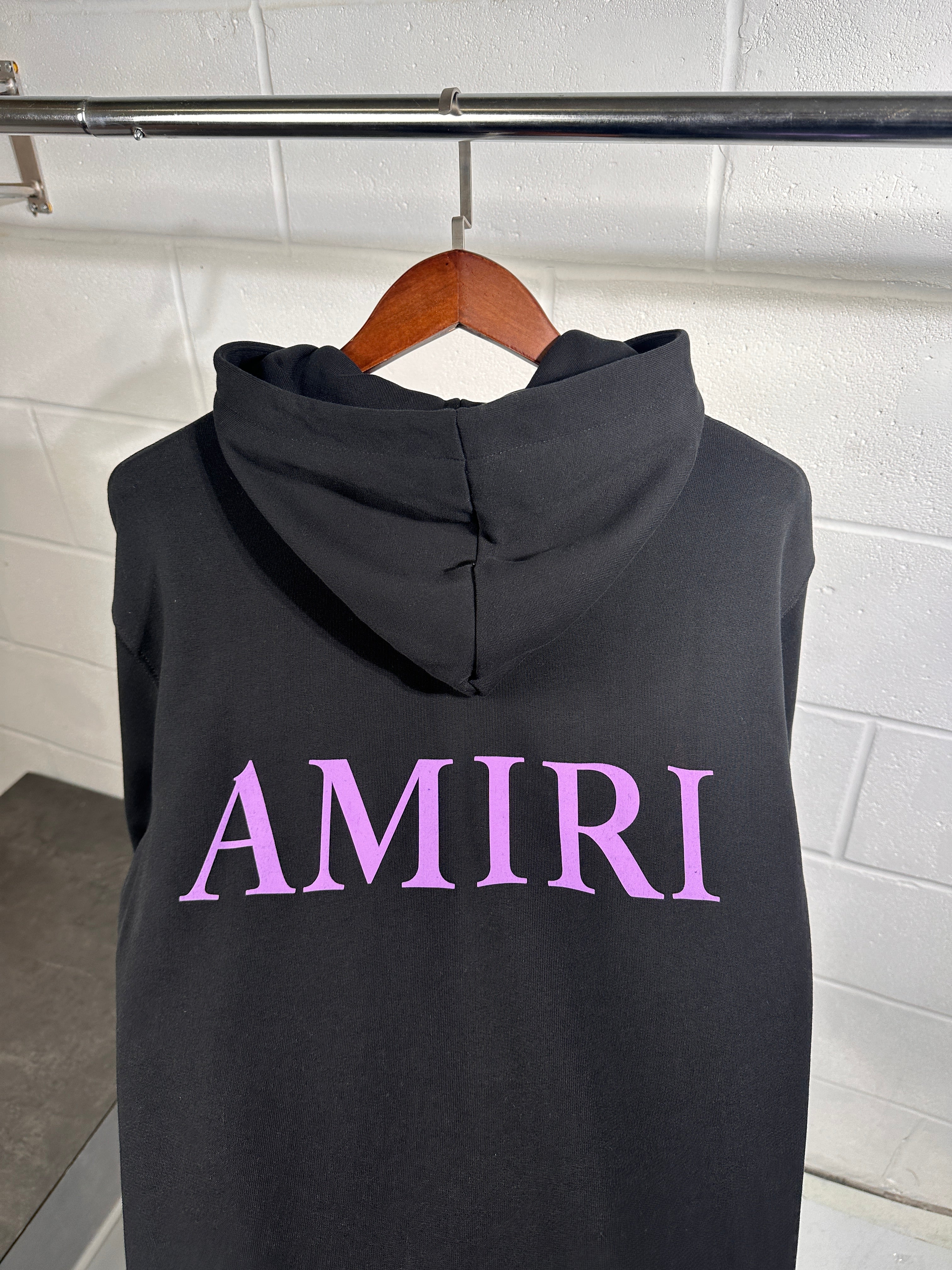 Amiri hoodie black and purple