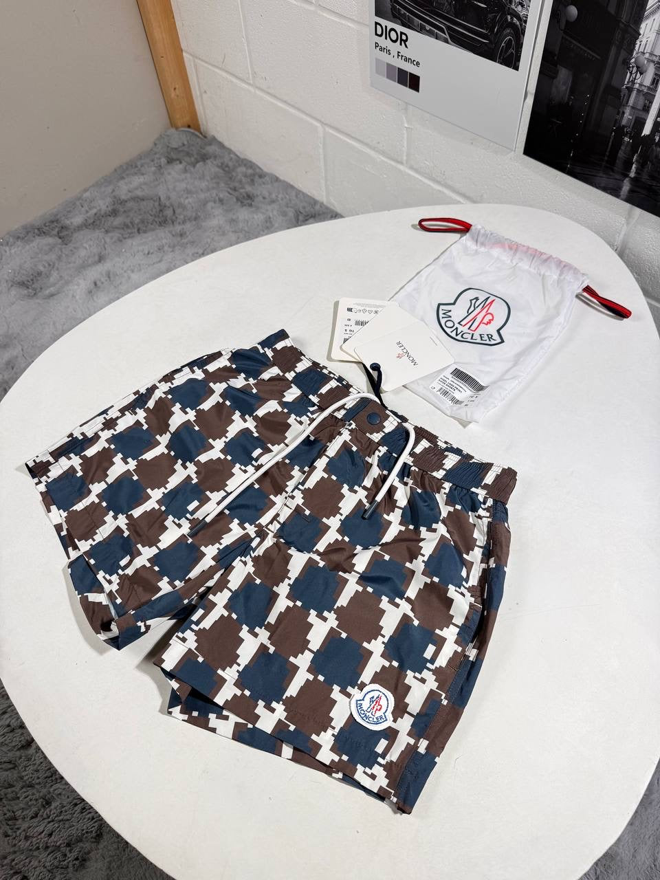 MNCLR PIXELATED PRINT SHORTS