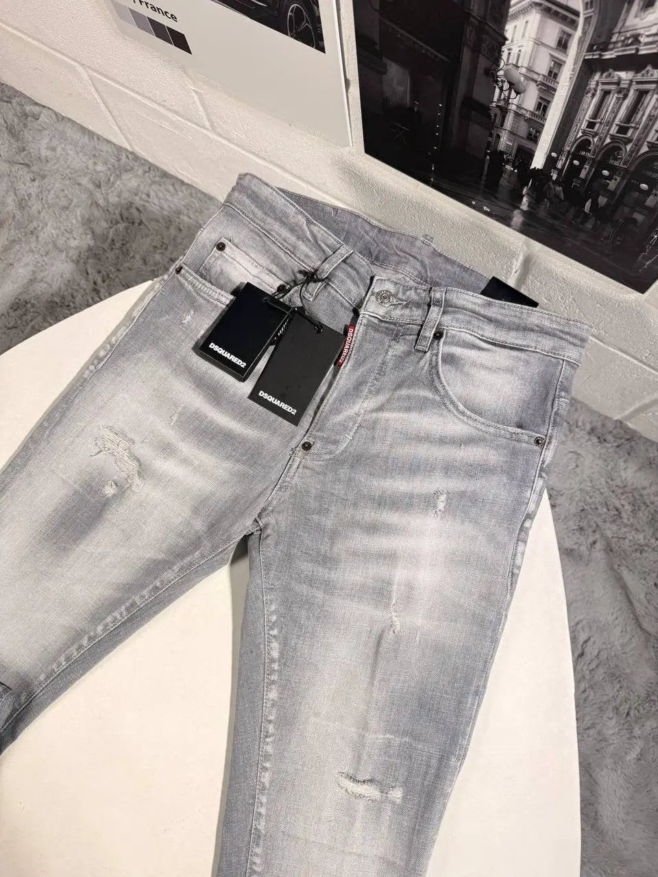 DSQ JEANS GREY Stock supplier