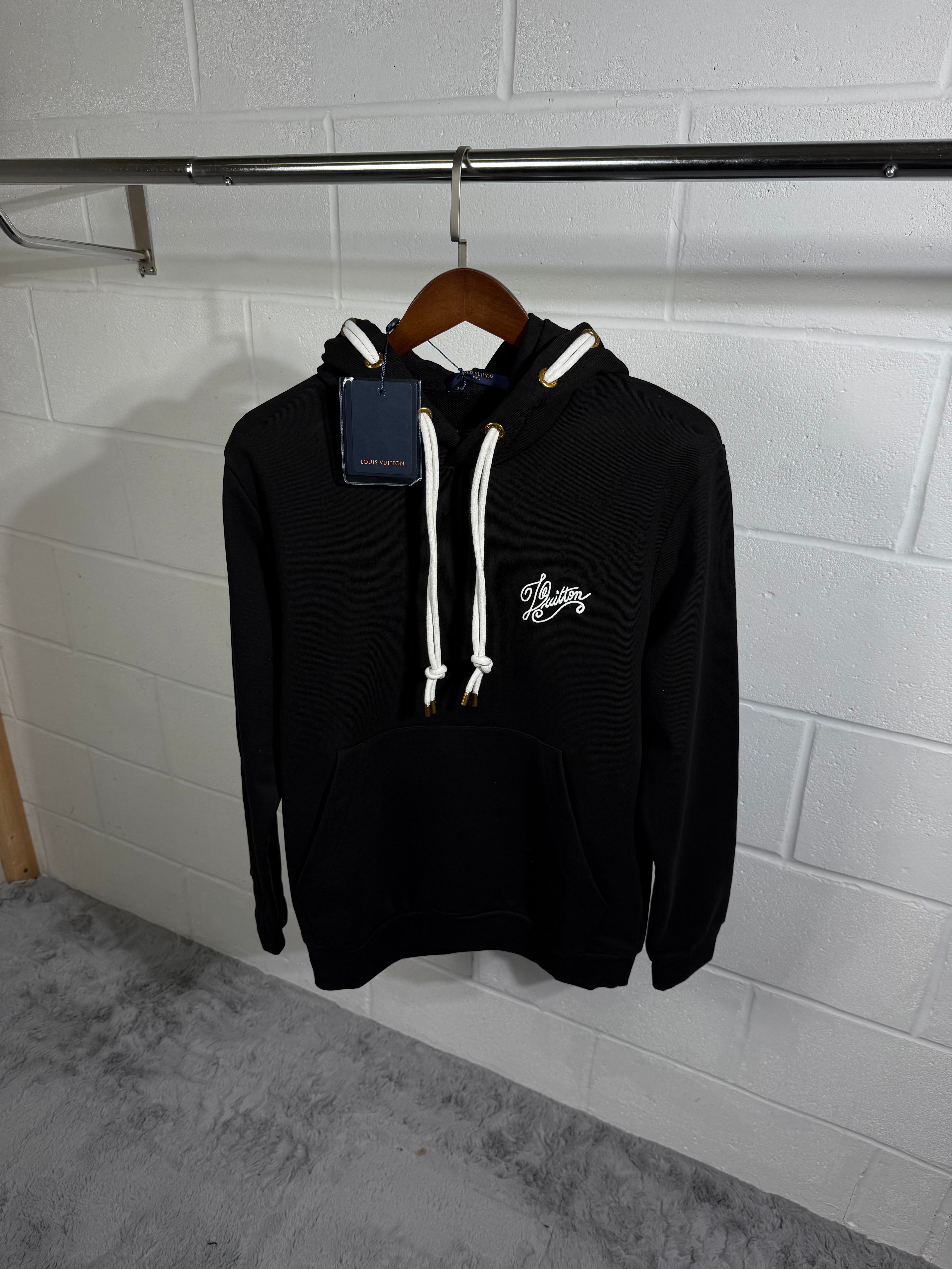 Lv string hoodie black