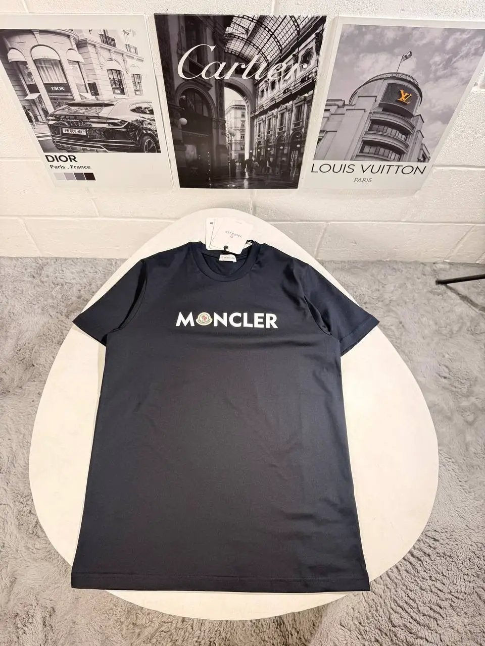 MNCLR LOGO TSHIRT NAVY Stock supplier