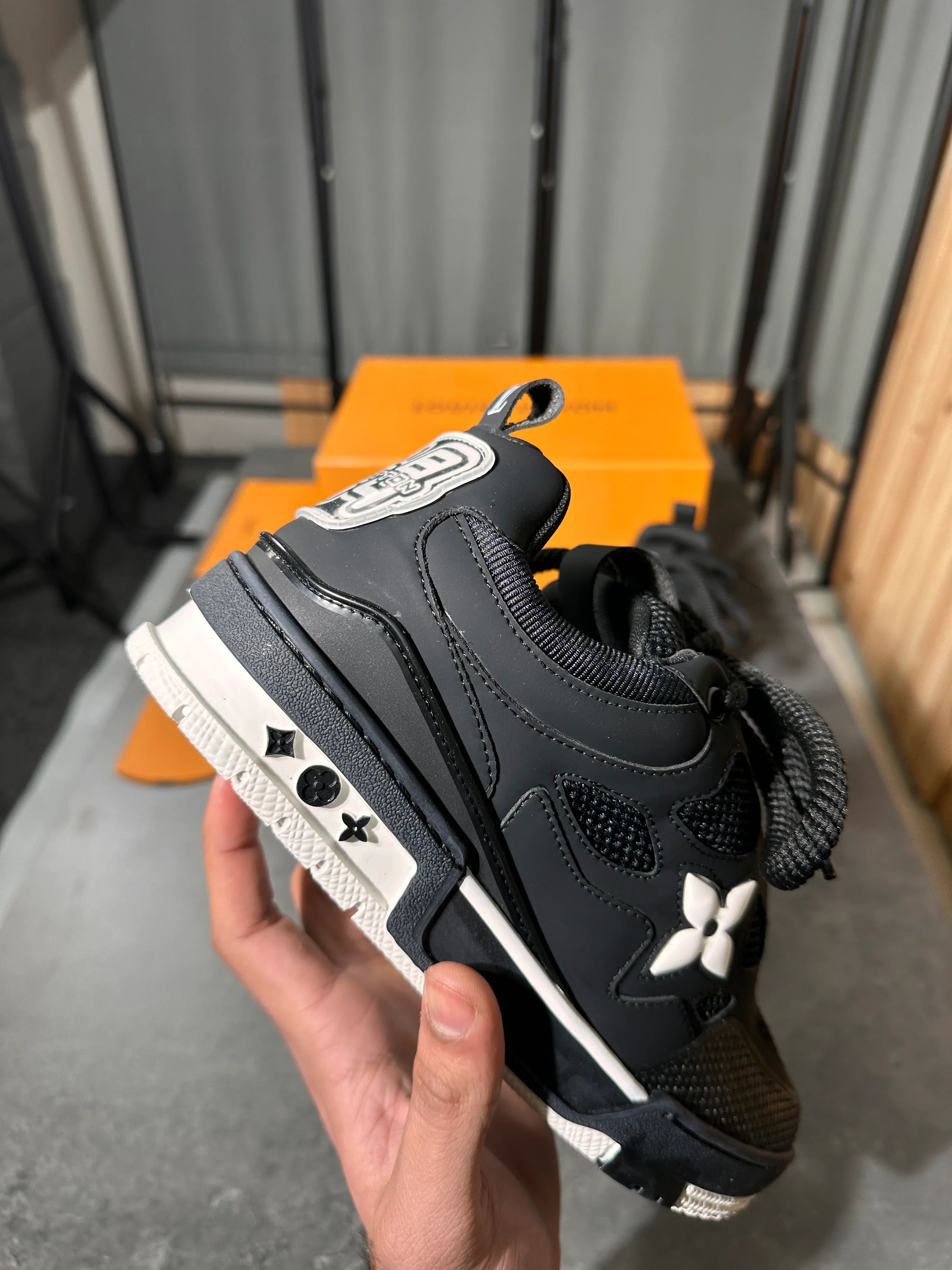 Louis Vuitton skates trainers black