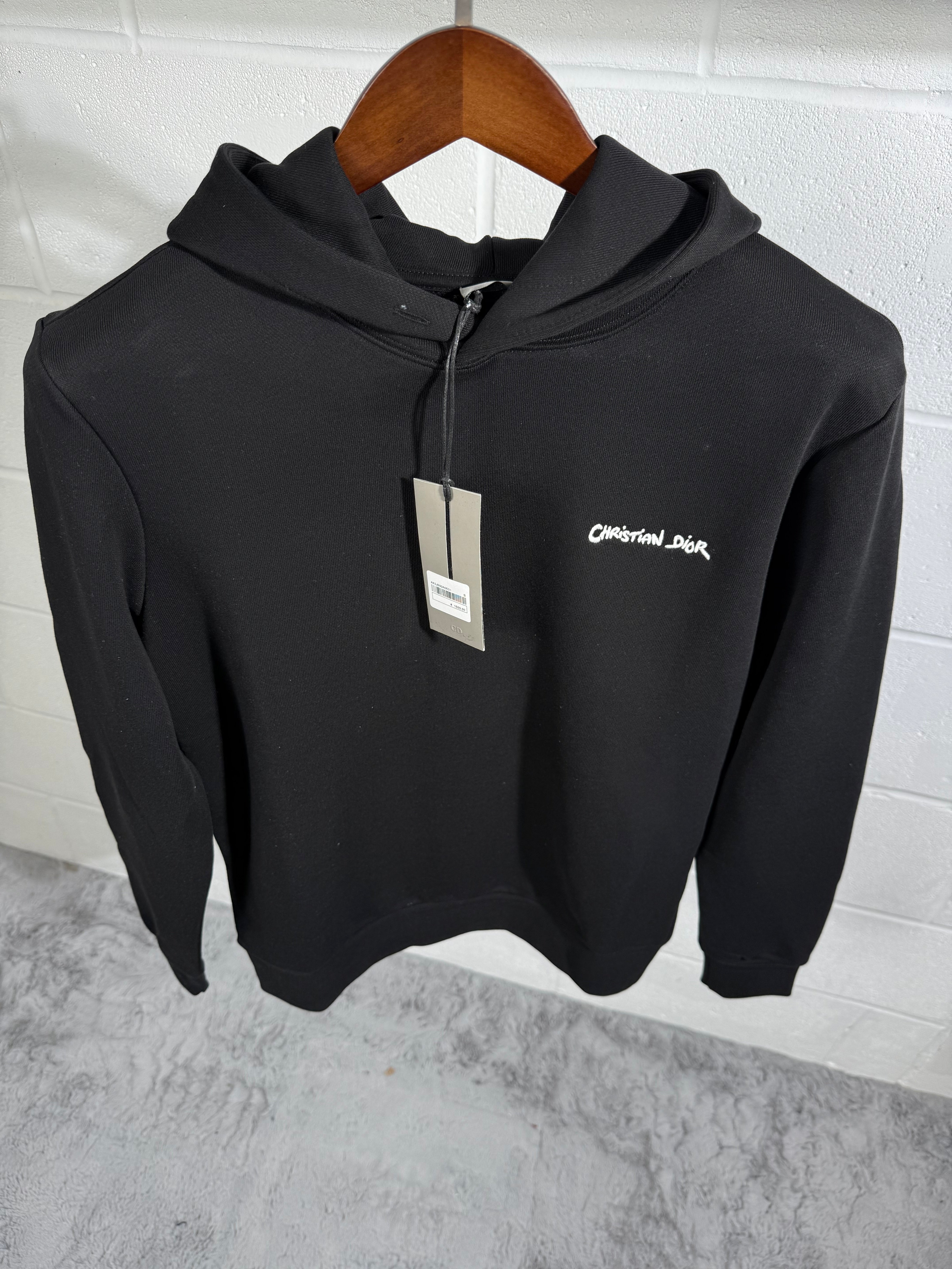 Dior logo hoodie black