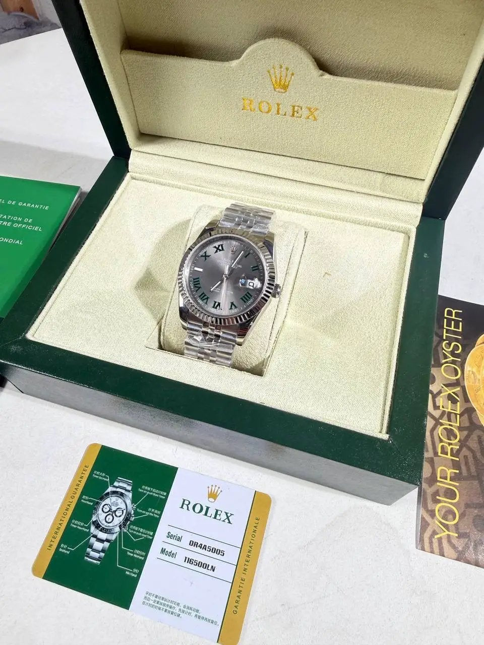 BLIGER GREEN ROMAN NUMERALS WATCH by Stock supplier