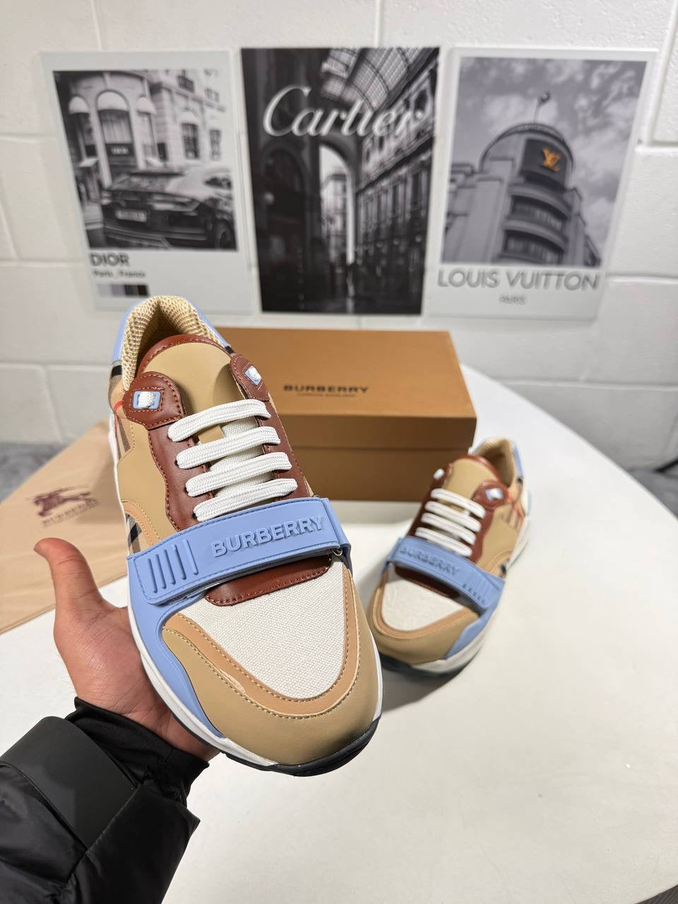 BURB RAMSEY CHECK TRAINER MENS