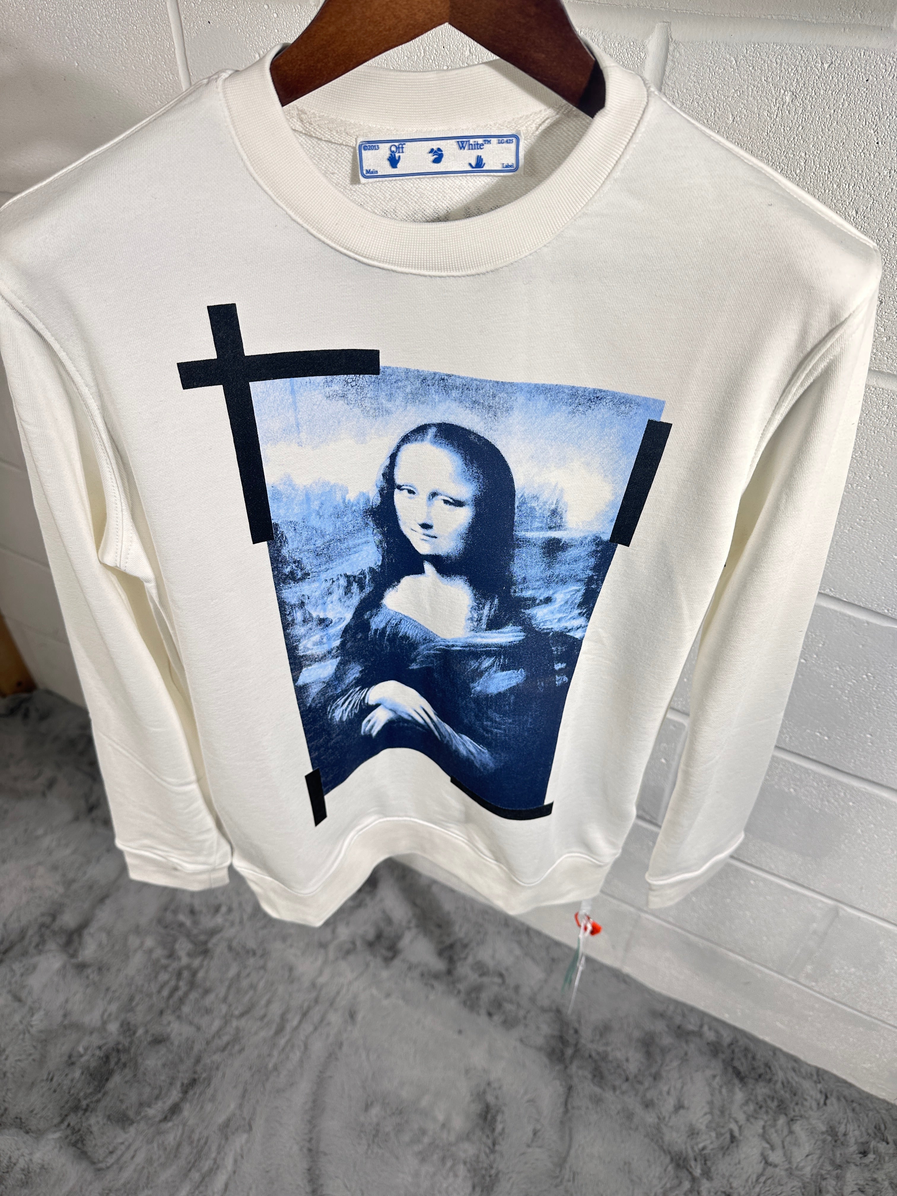 OFF white Mona Lisa sweatshirt white