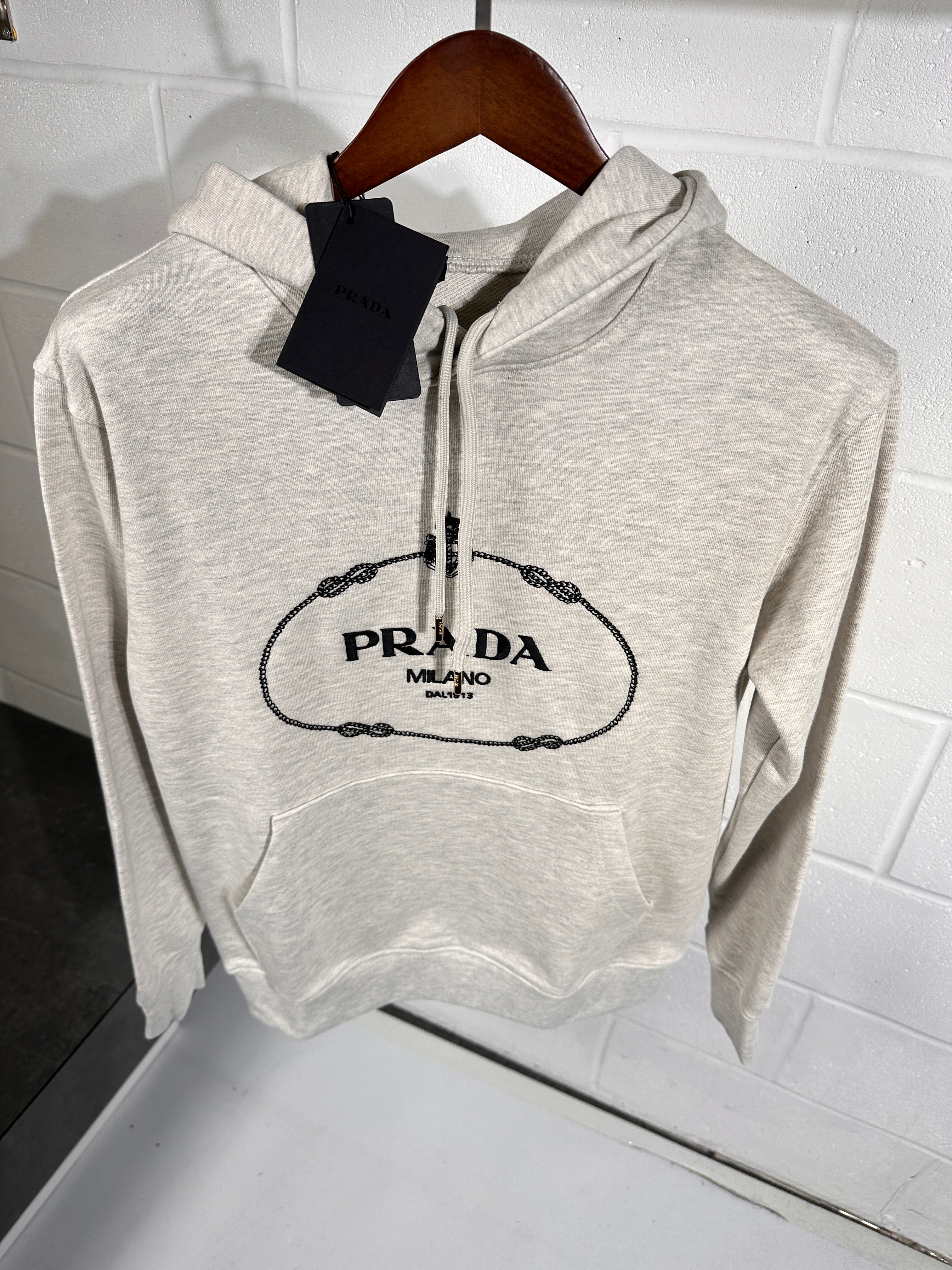 Prada hoodie grey