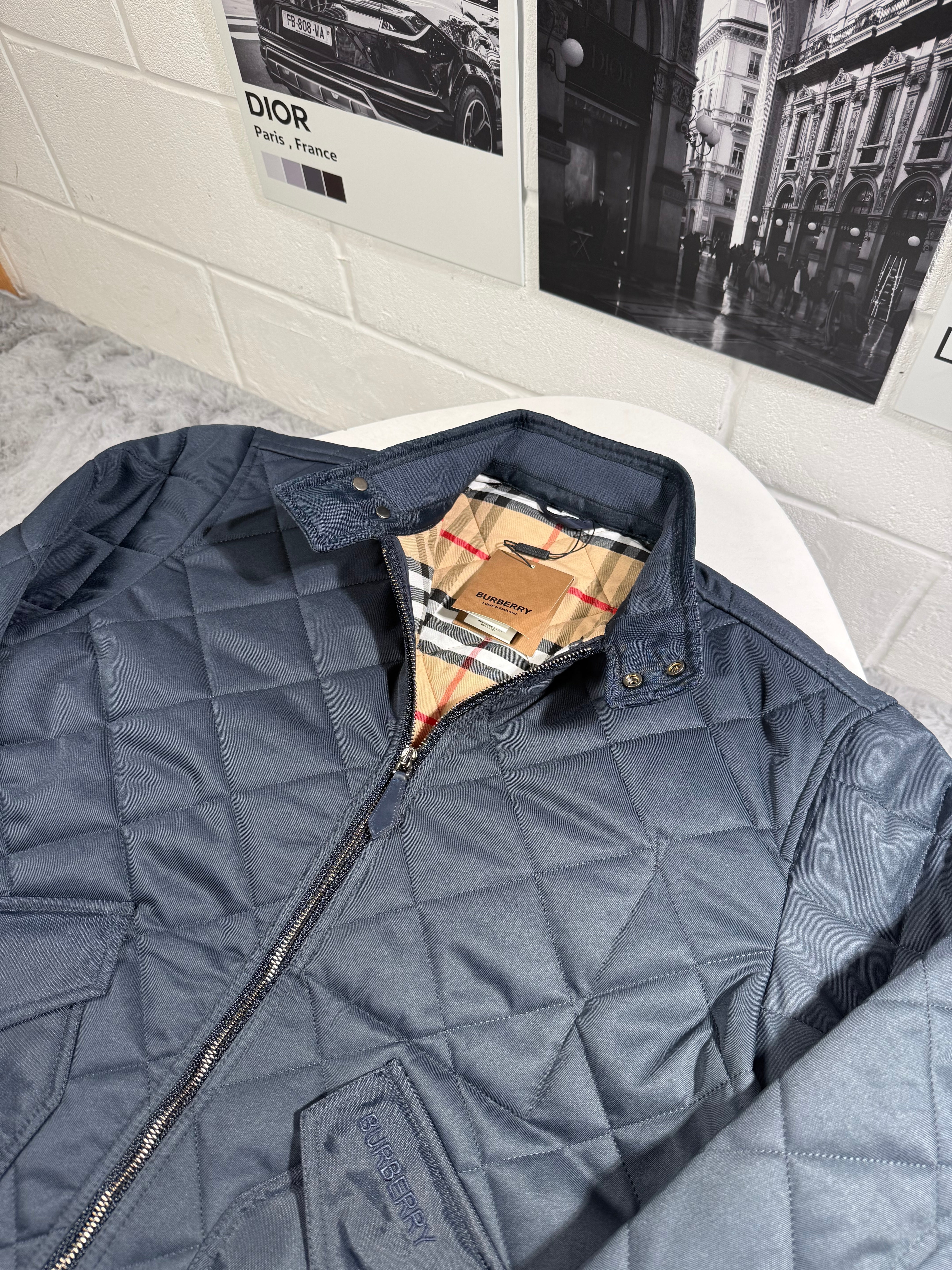 BURB DIAMOND QUILTED JACKET