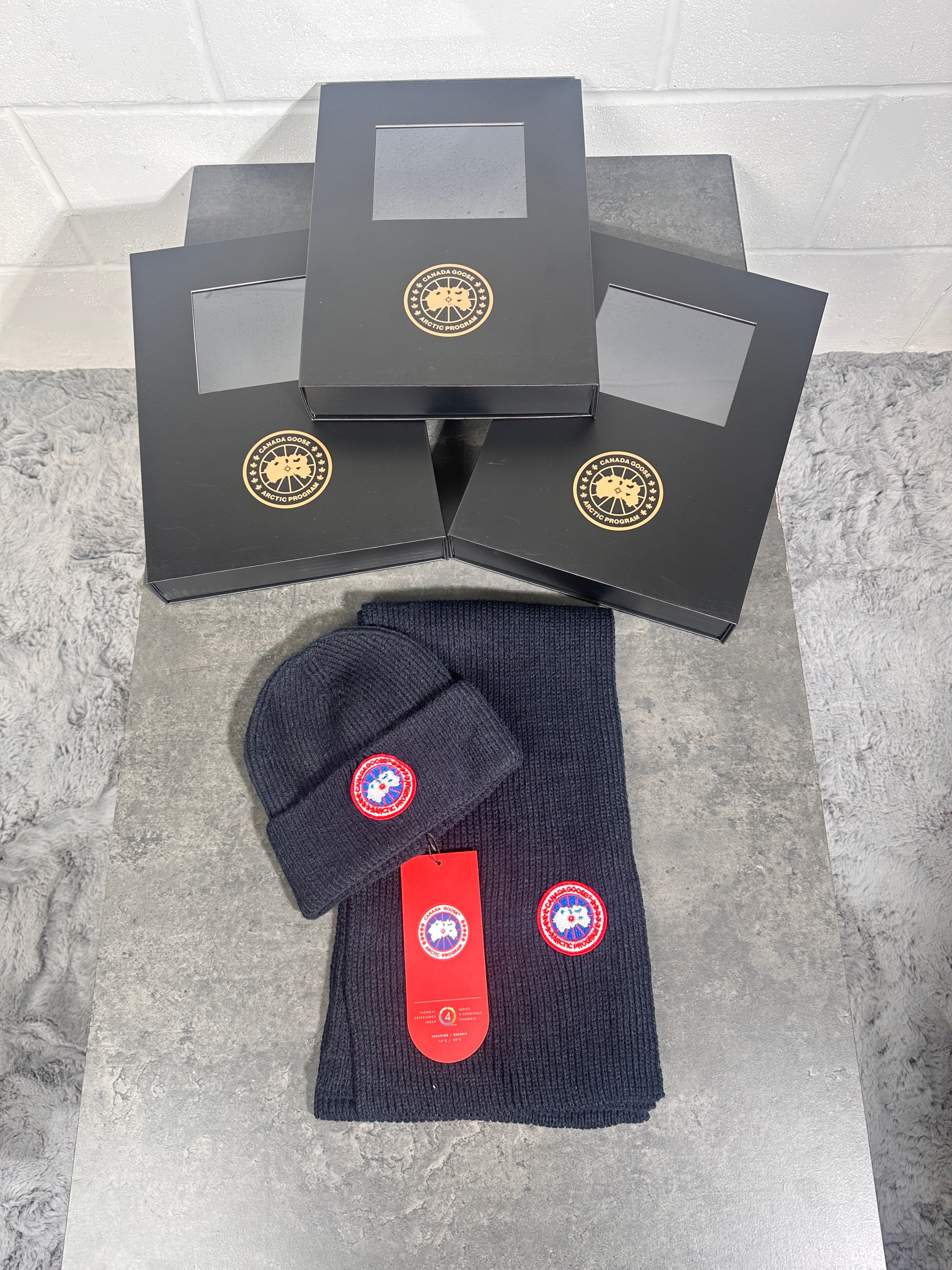 CG hat n scarf set navy