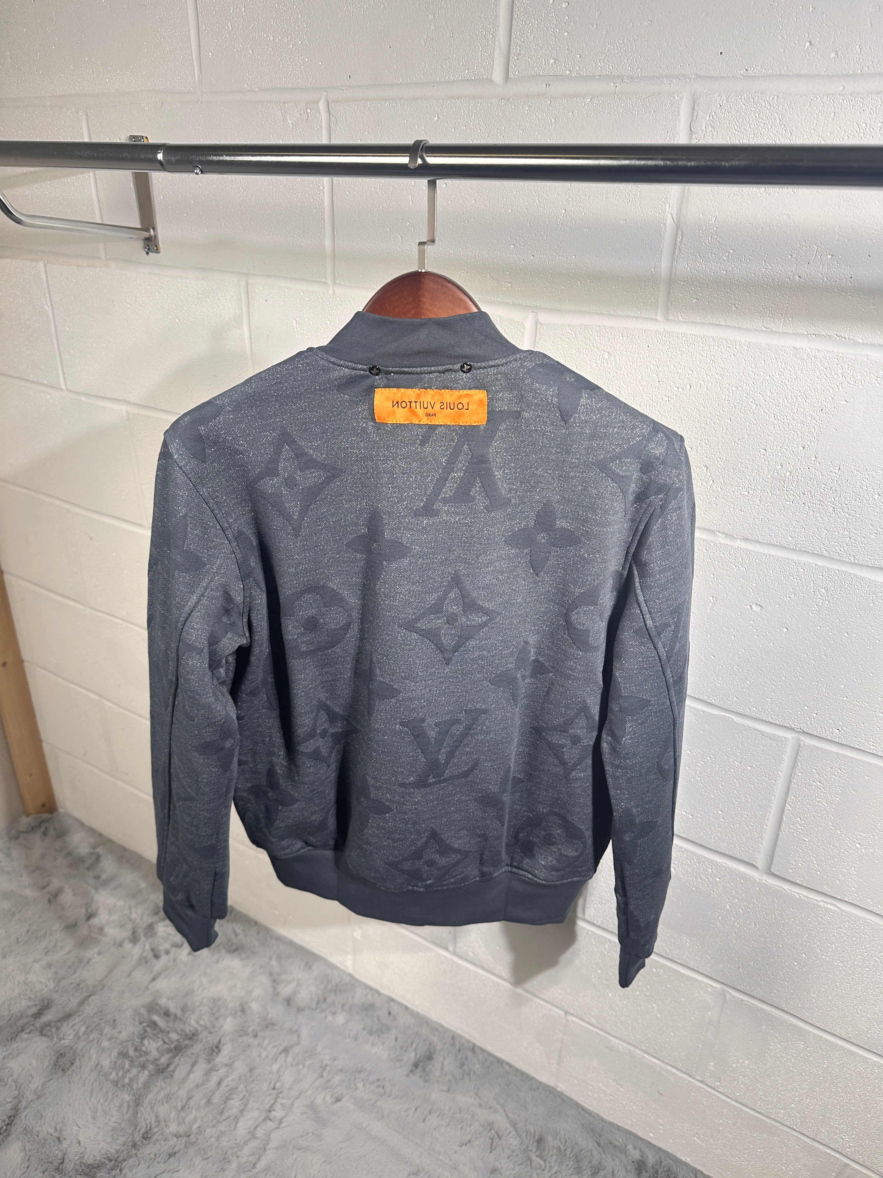 Lv zip up sweatshirt grey