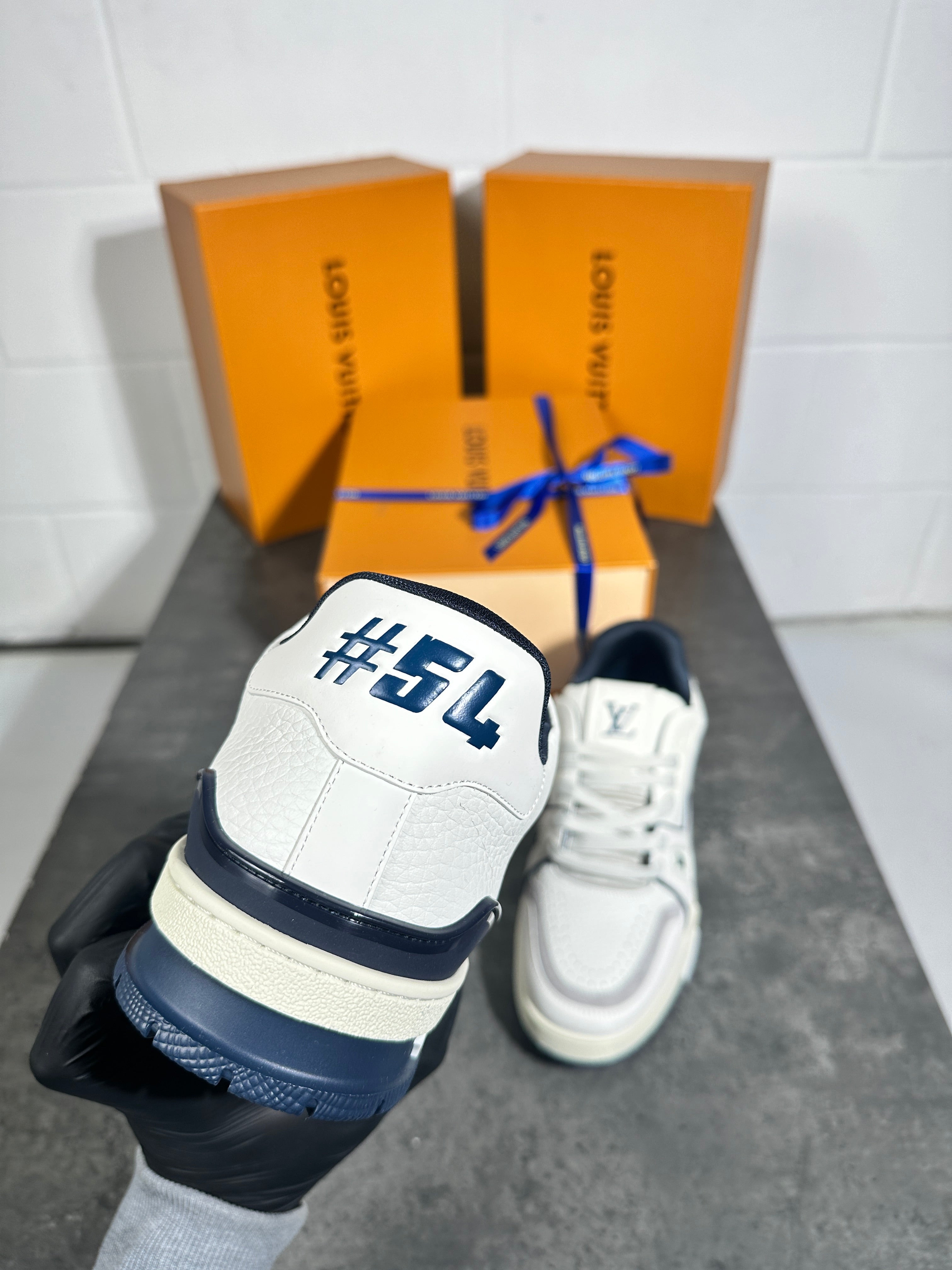 Lv - sneakers white n navy