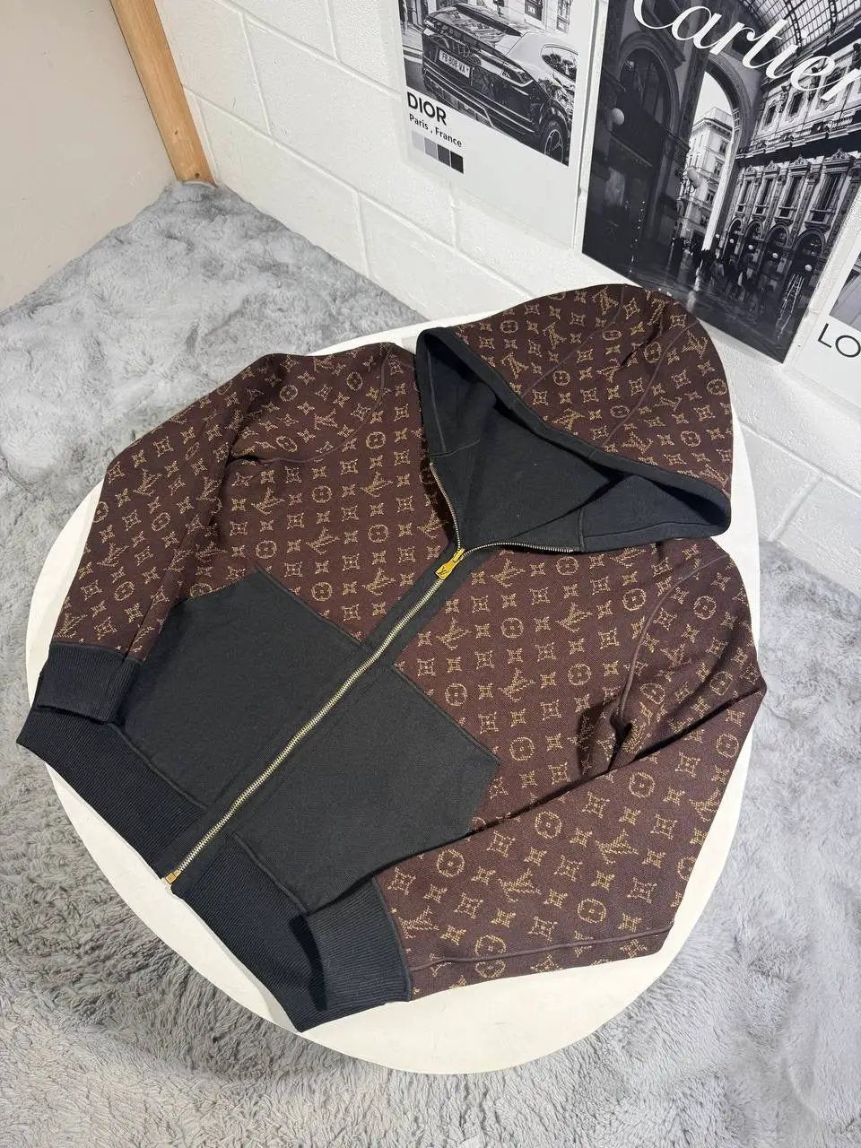 LVE MONOGRAM KNITTED HOODIE by Stock supplier