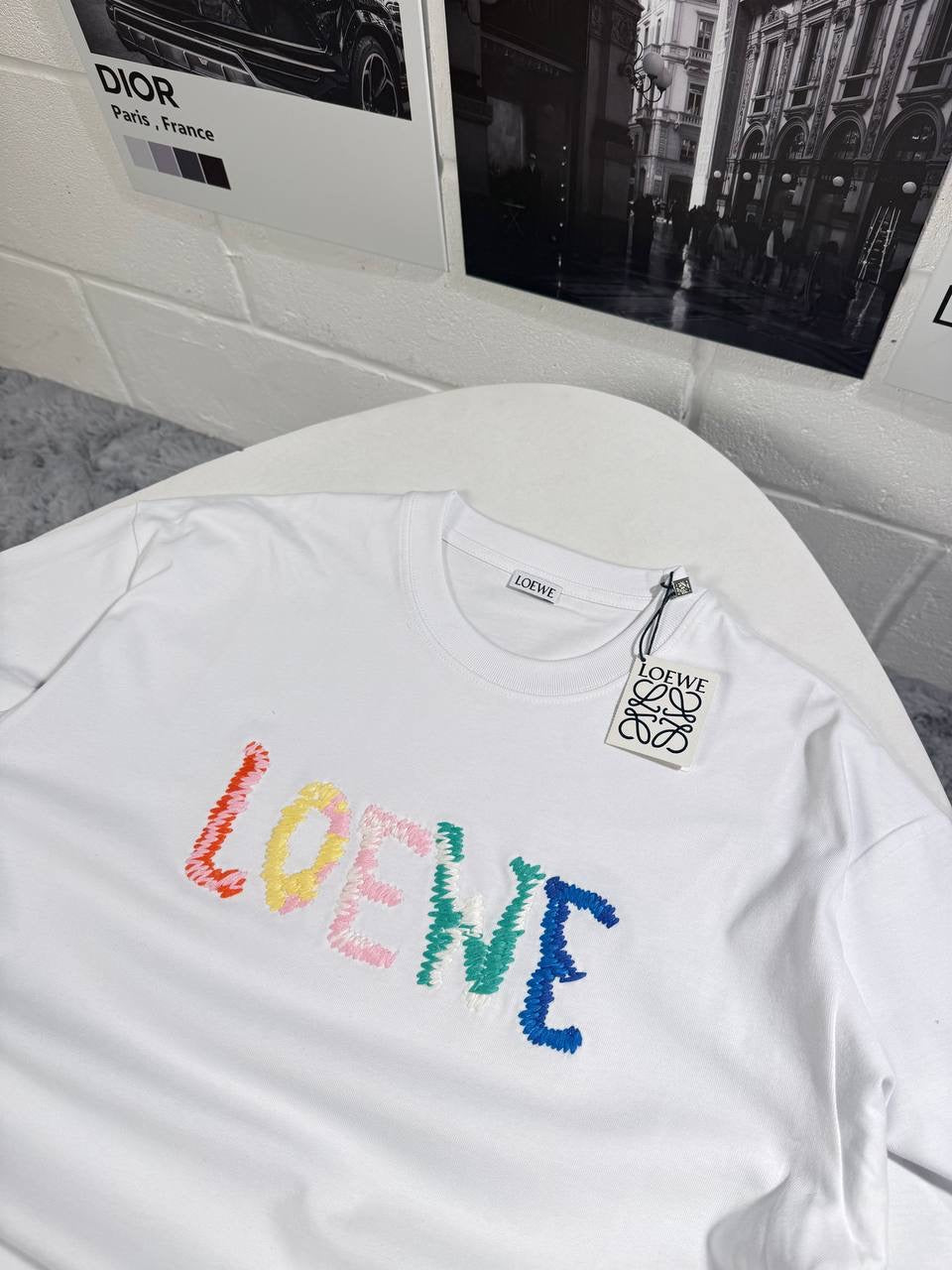 LOWE EMBROIDERED LOGO TSHIRT