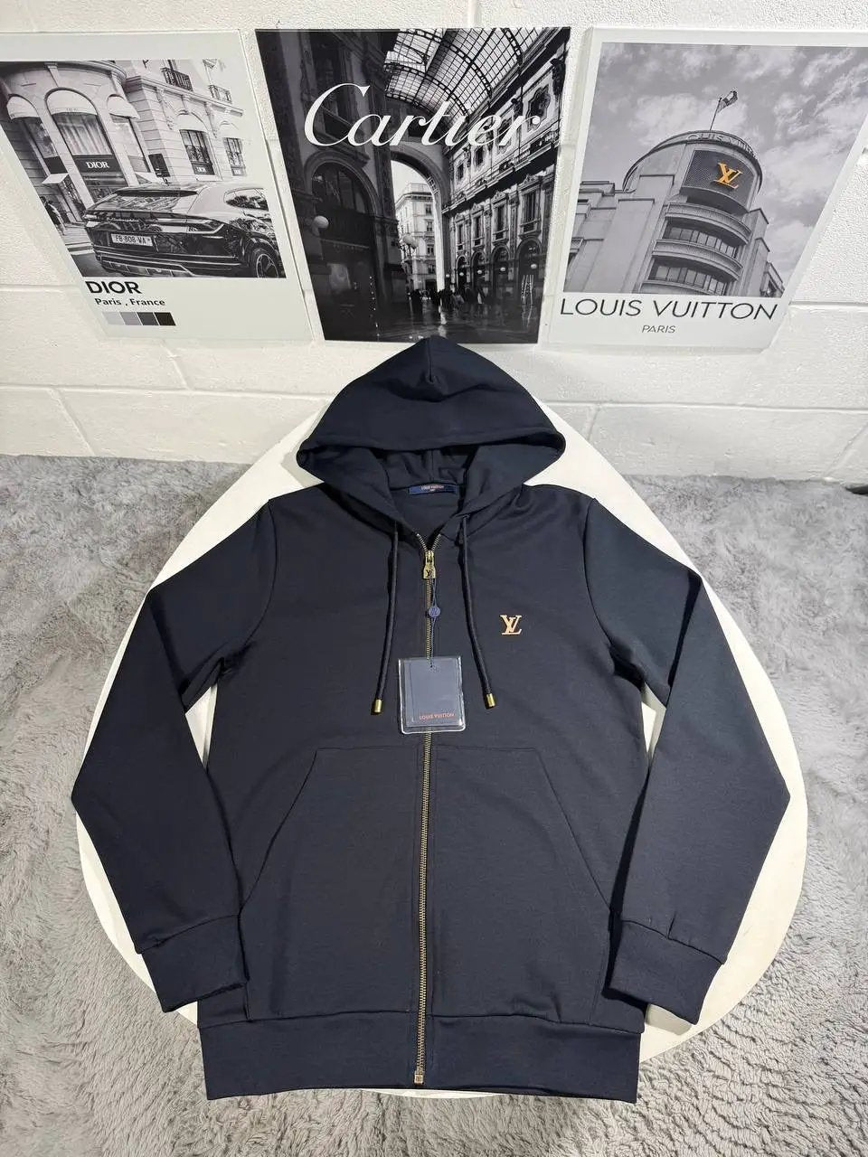 LVE LOGO HOODIE NAVY by Stock supplier