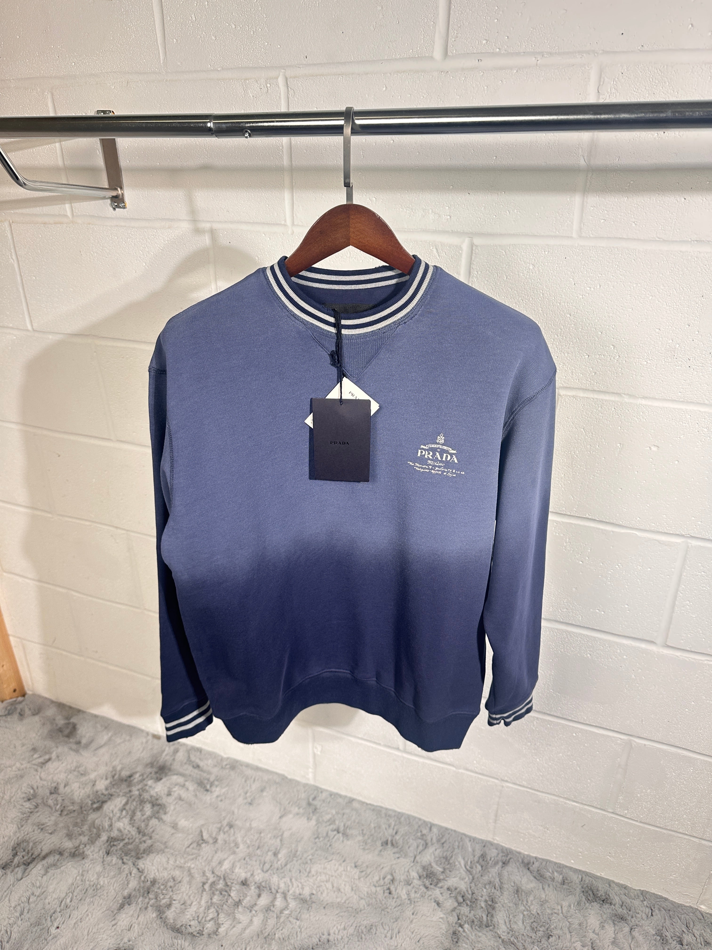 Prada navy sweat shirt