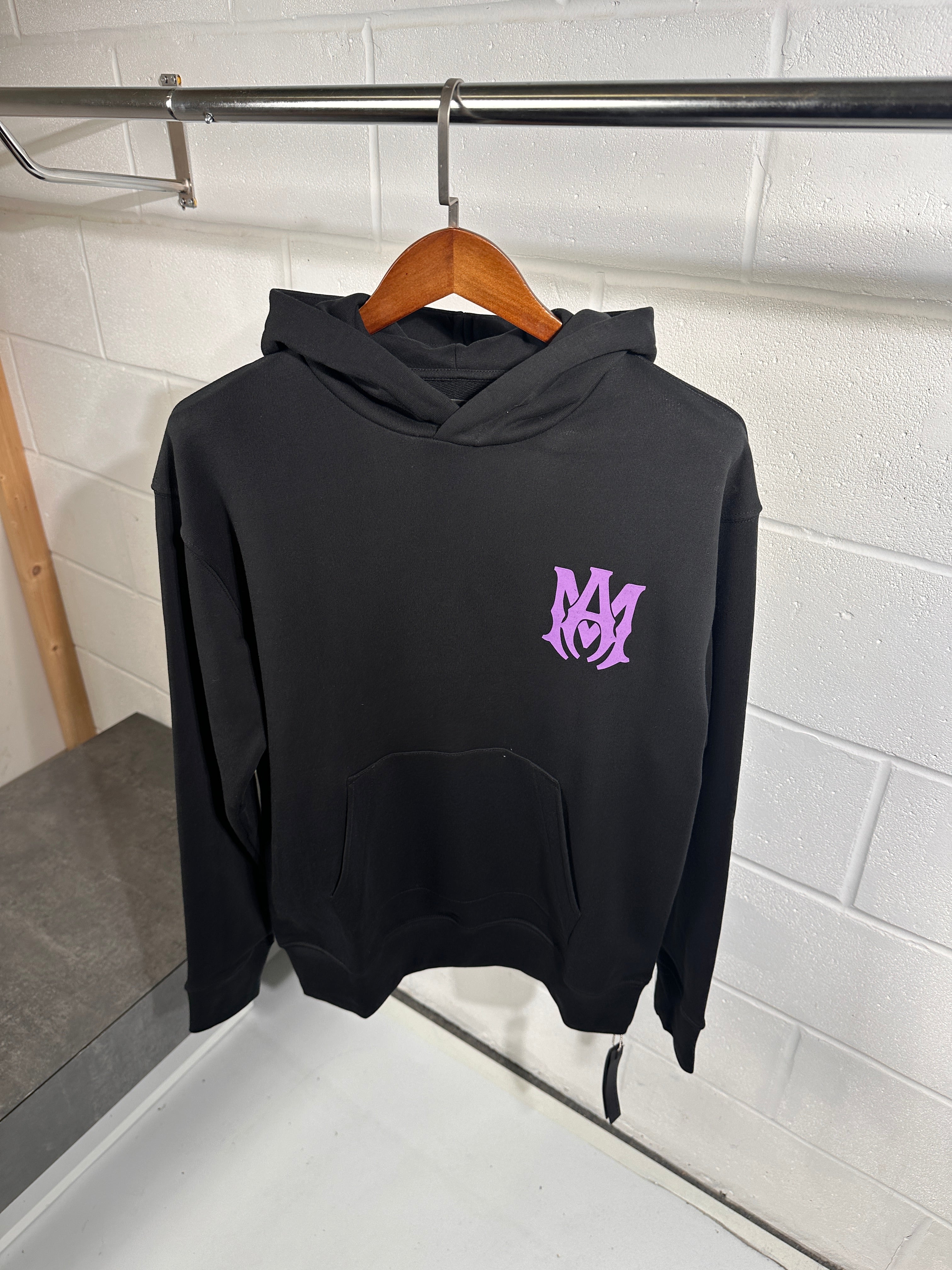 Amiri hoodie black and purple