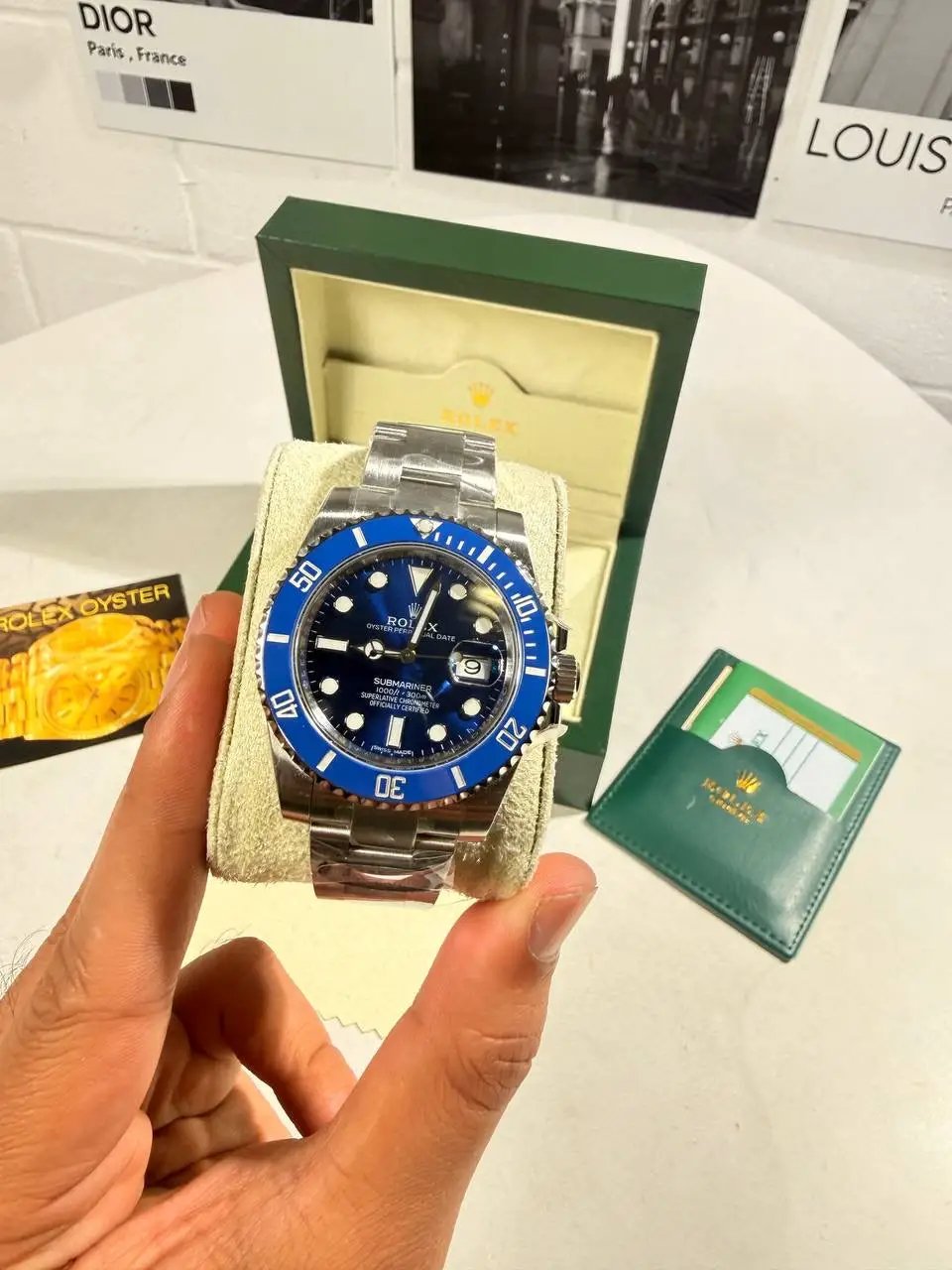 SUBMARINER DATE SMURF WATCH by Stock supplier