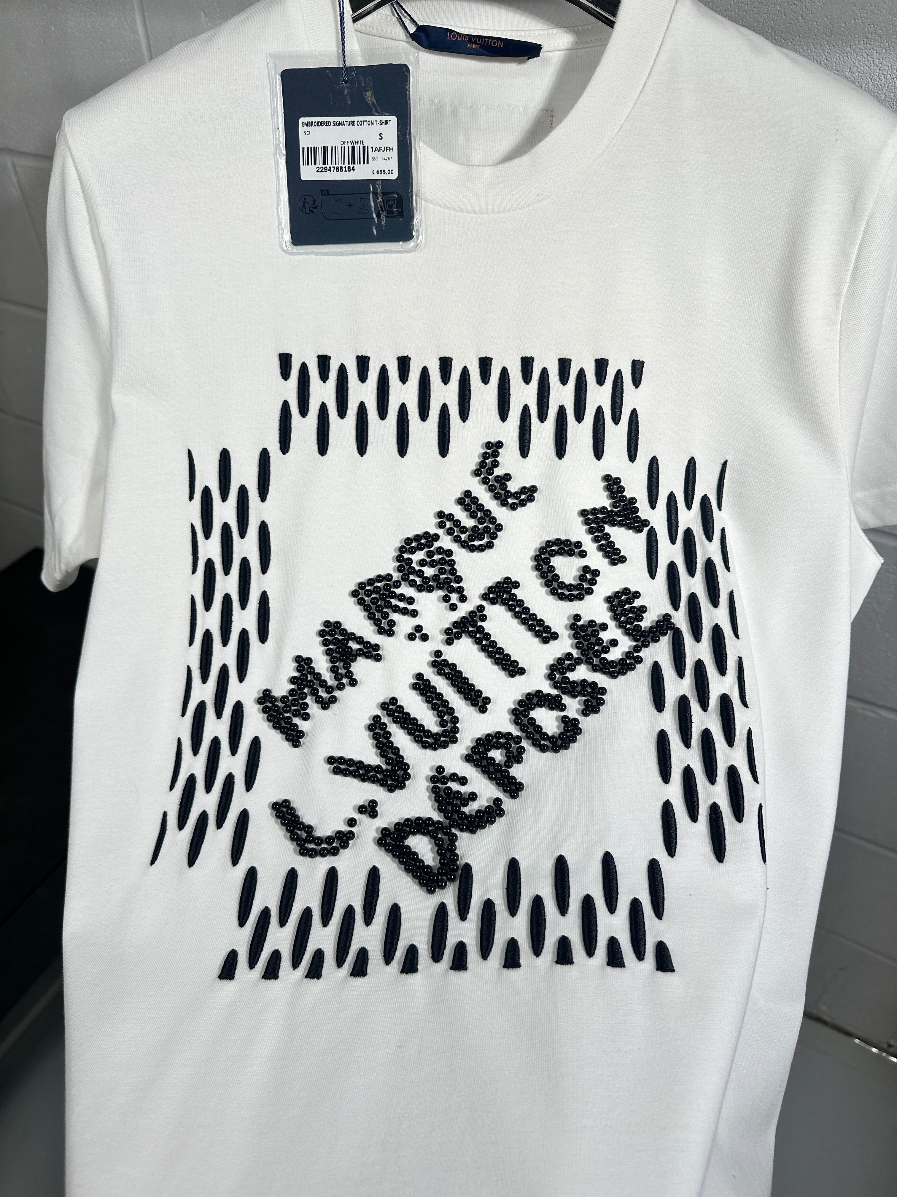 Lv pearls tee white