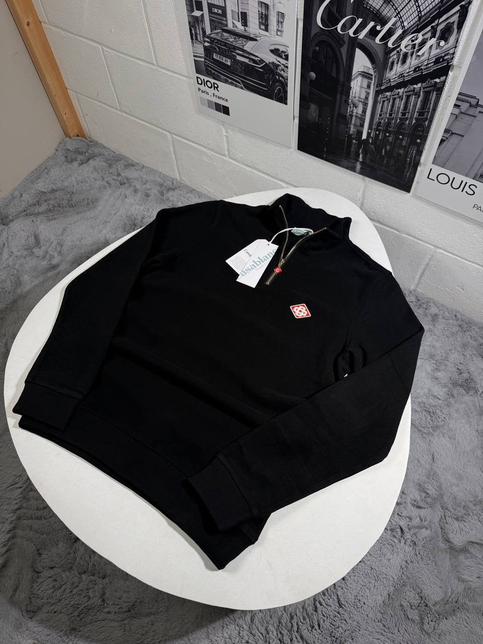 CASA HALF ZIP KNITTED JUMPER