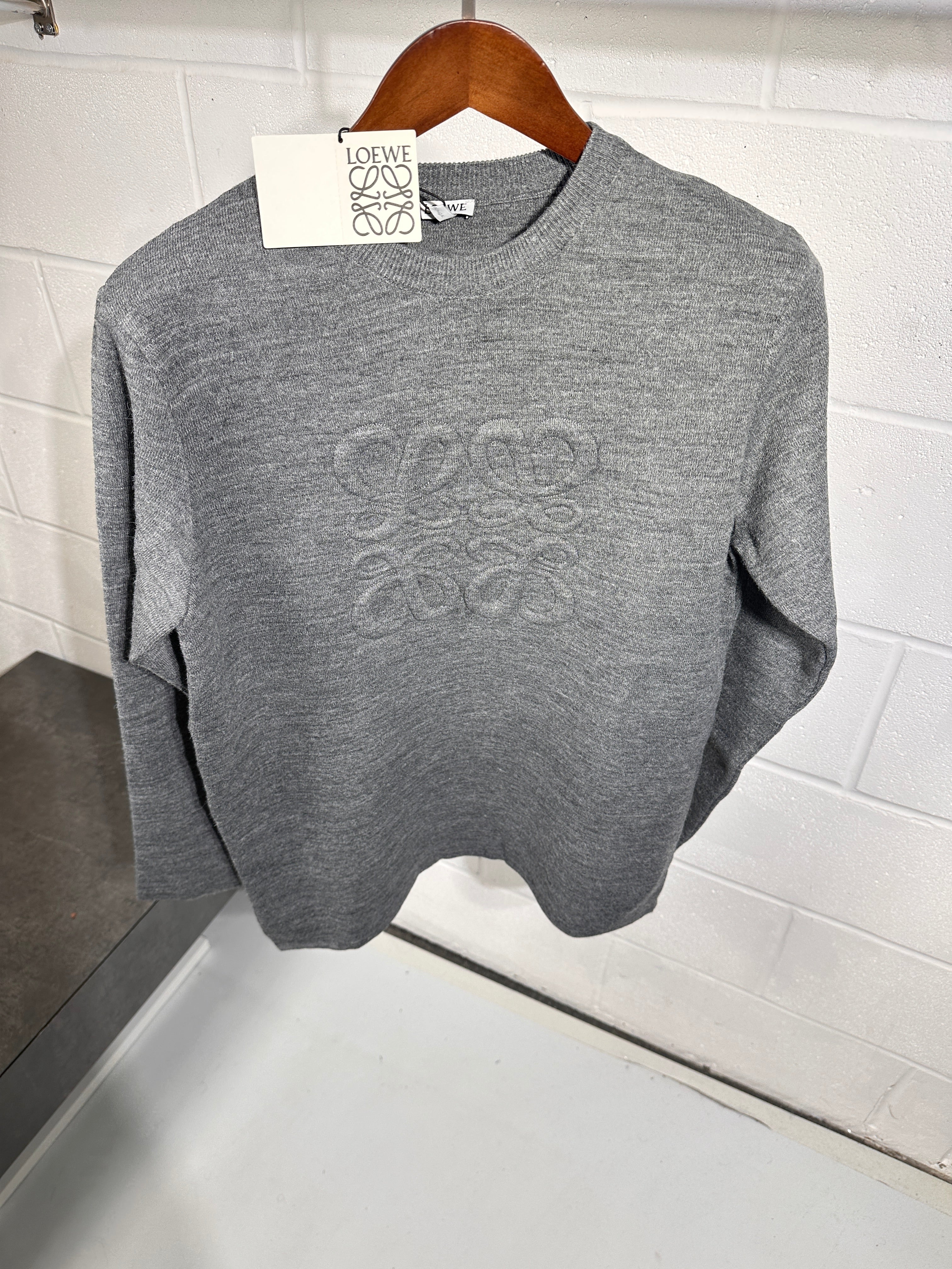 Loewe knitted sweater grey