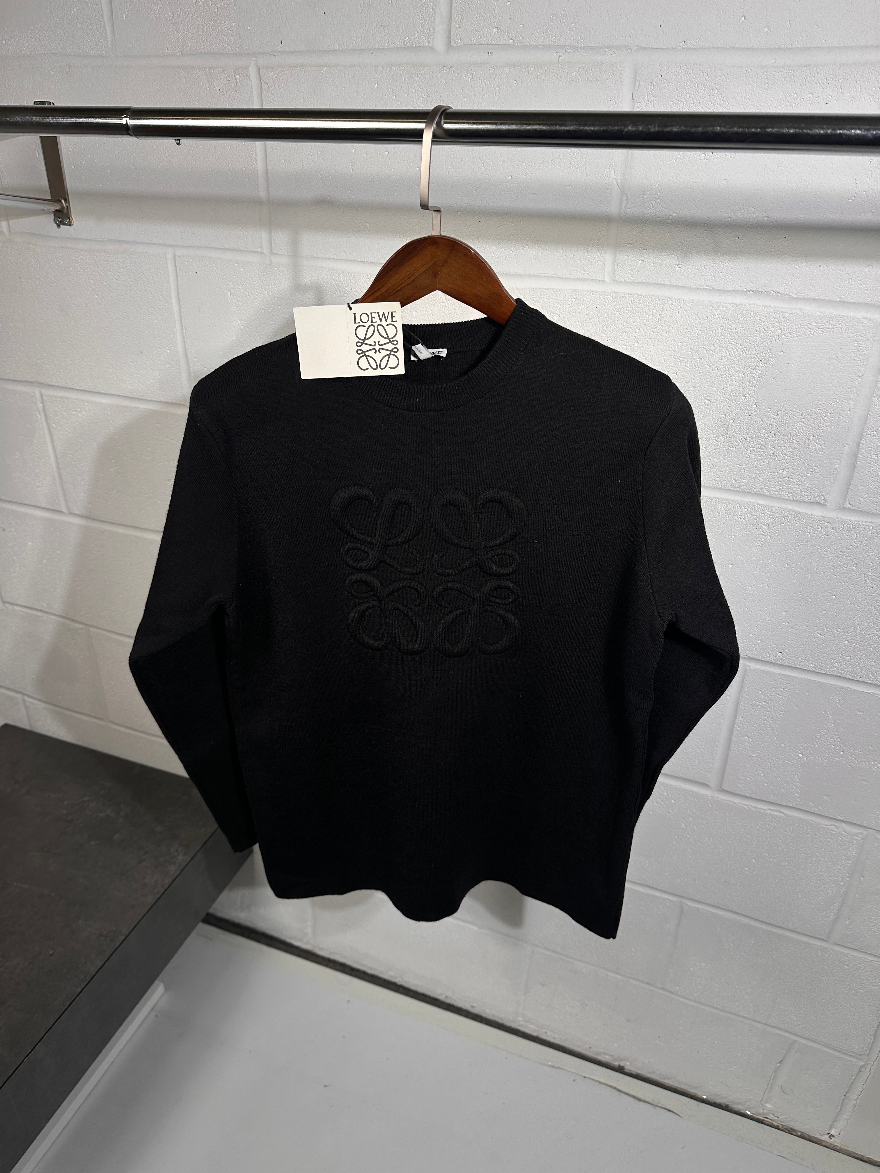 Loewe knitted sweater black