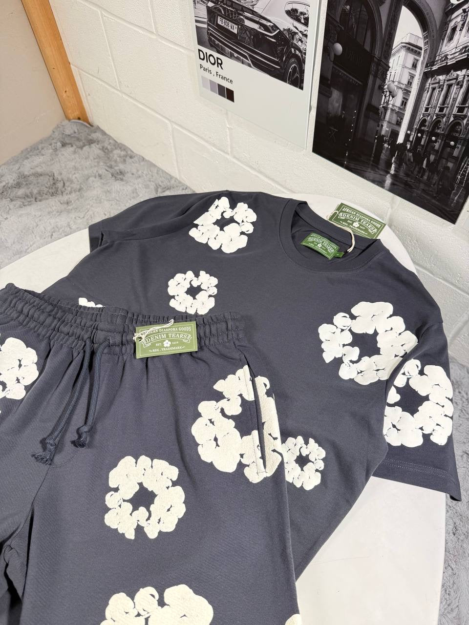 DENIM T SHORTSET