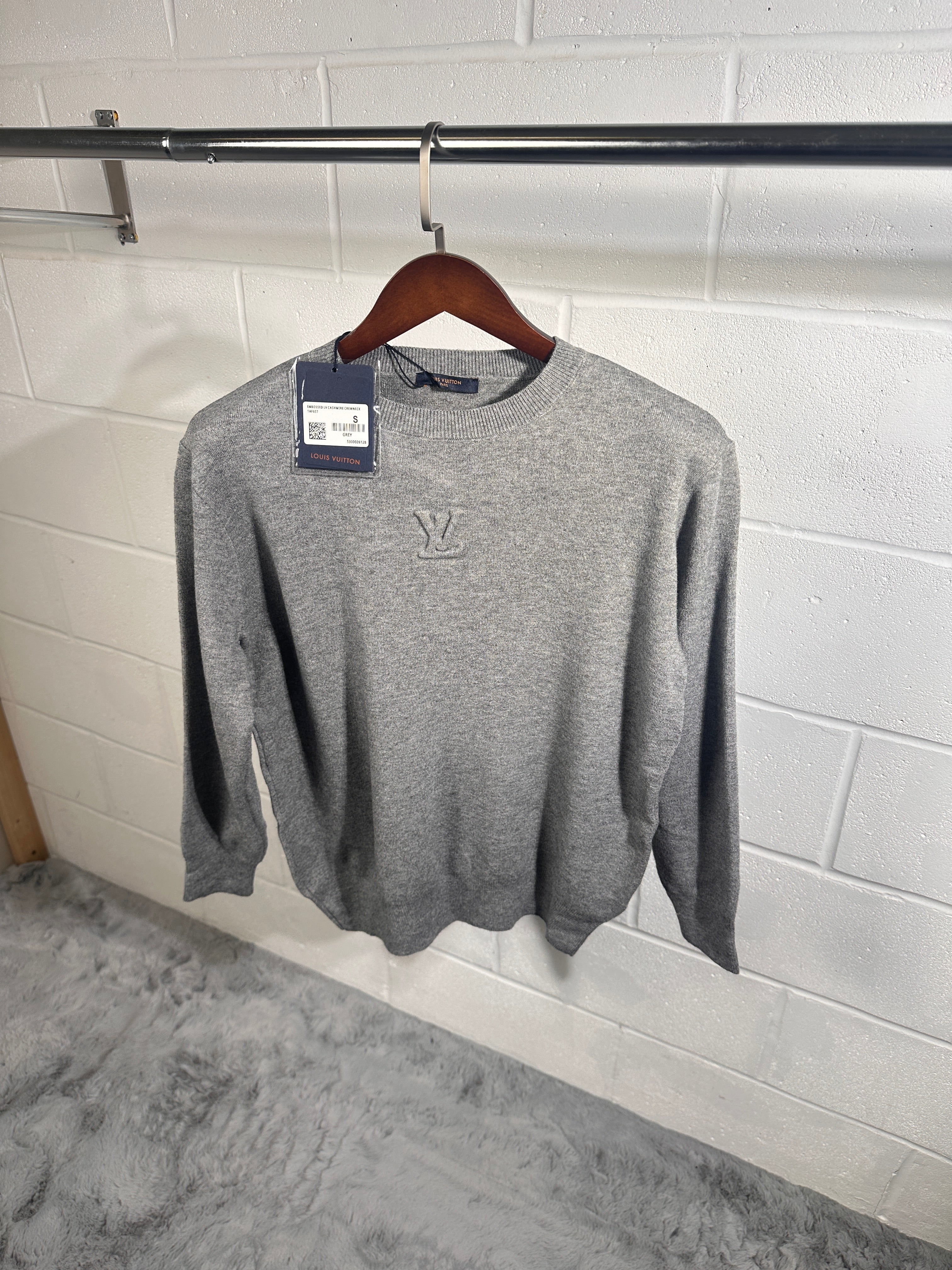 Lv knitted sweatshirt grey