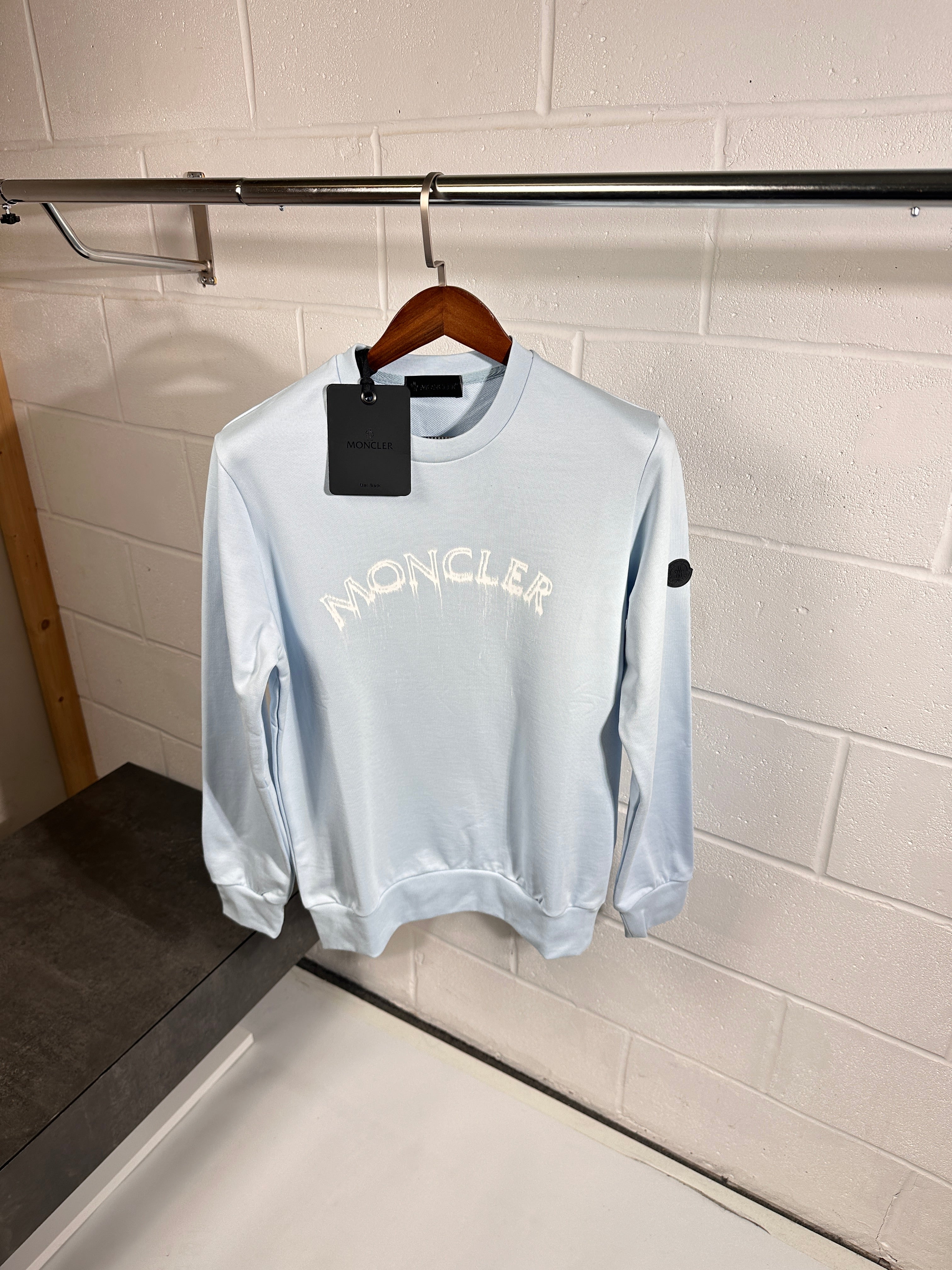 Moncler sweatshirt baby blue