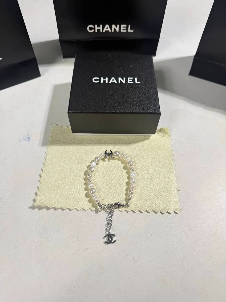 CHNL LOGO SILVER BRACELET by Stock supplier