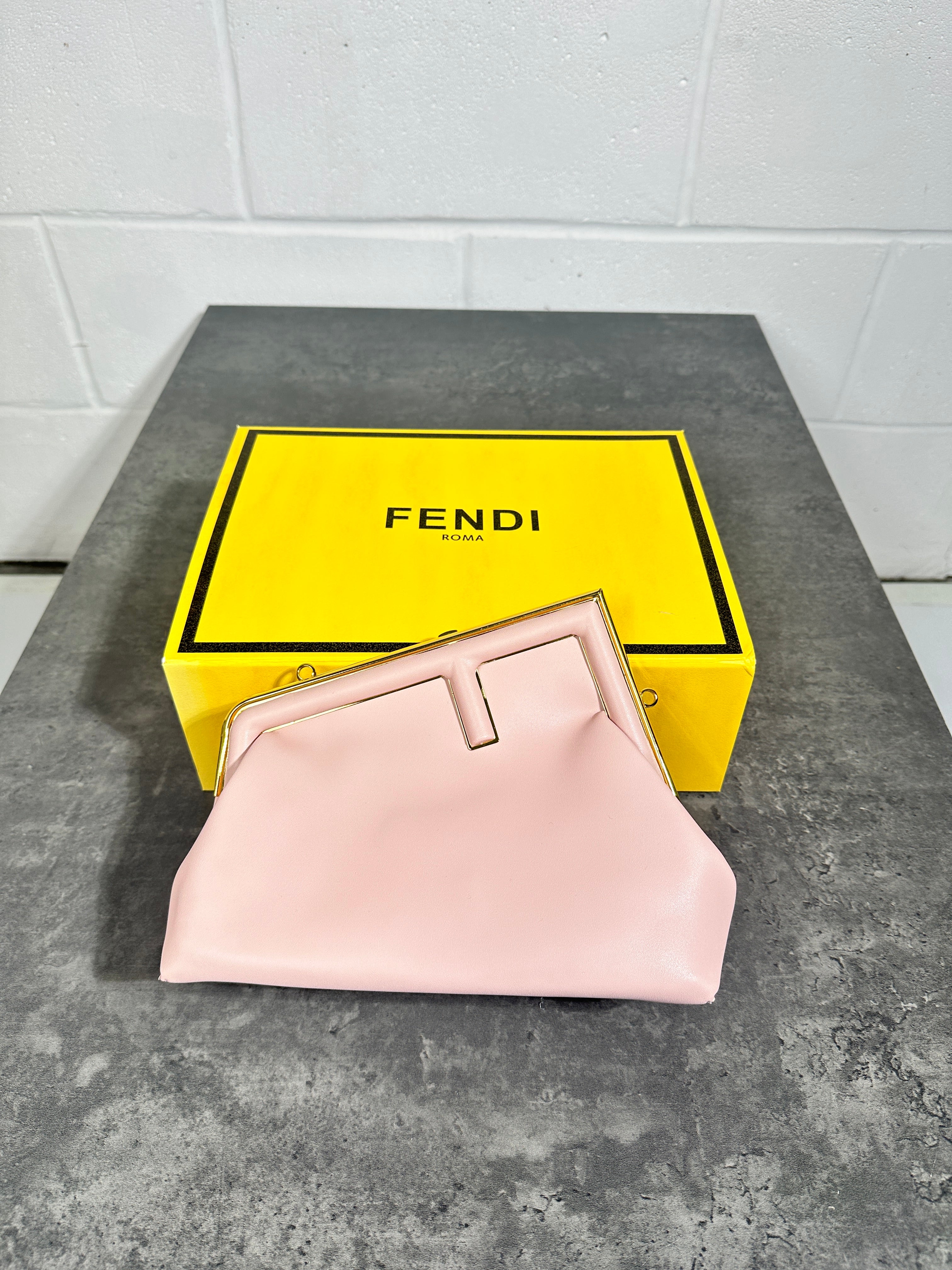 Fendi - leather bag pink