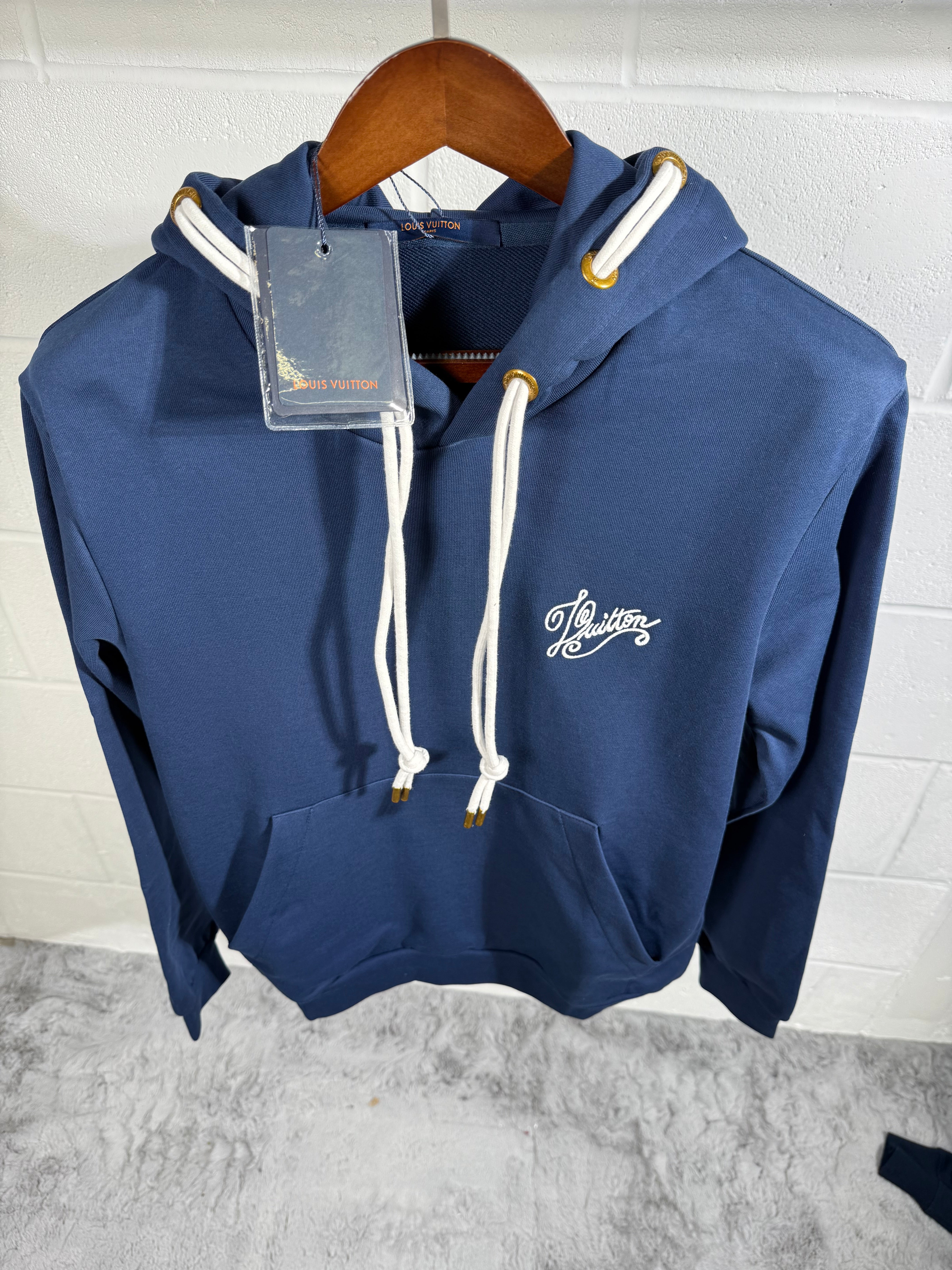 Lv string hoodie navy