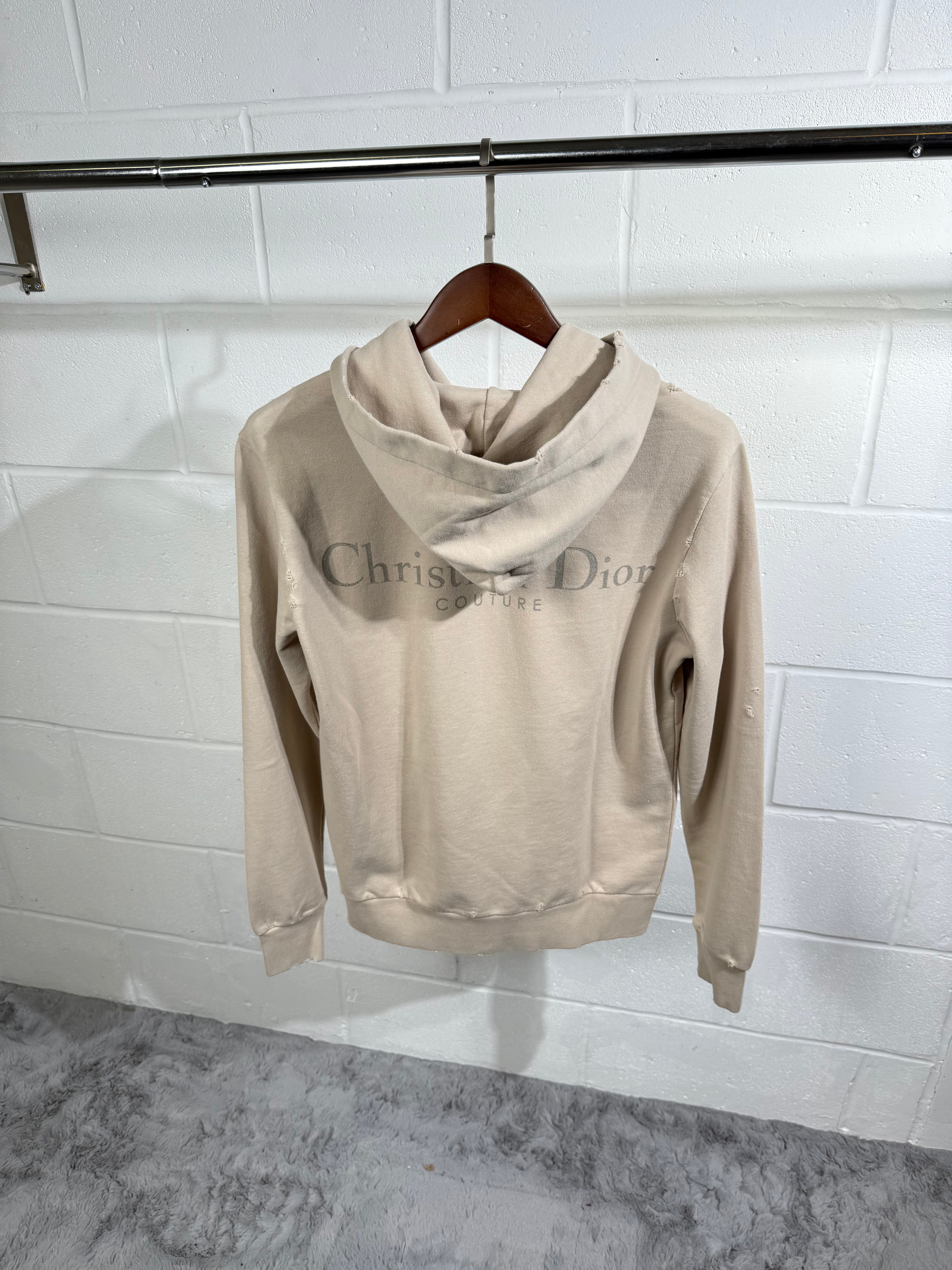 Dior logo hoodie beige