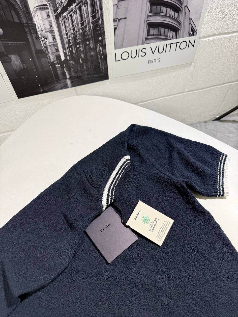 RADA KNITTED T SHIRT NAVY