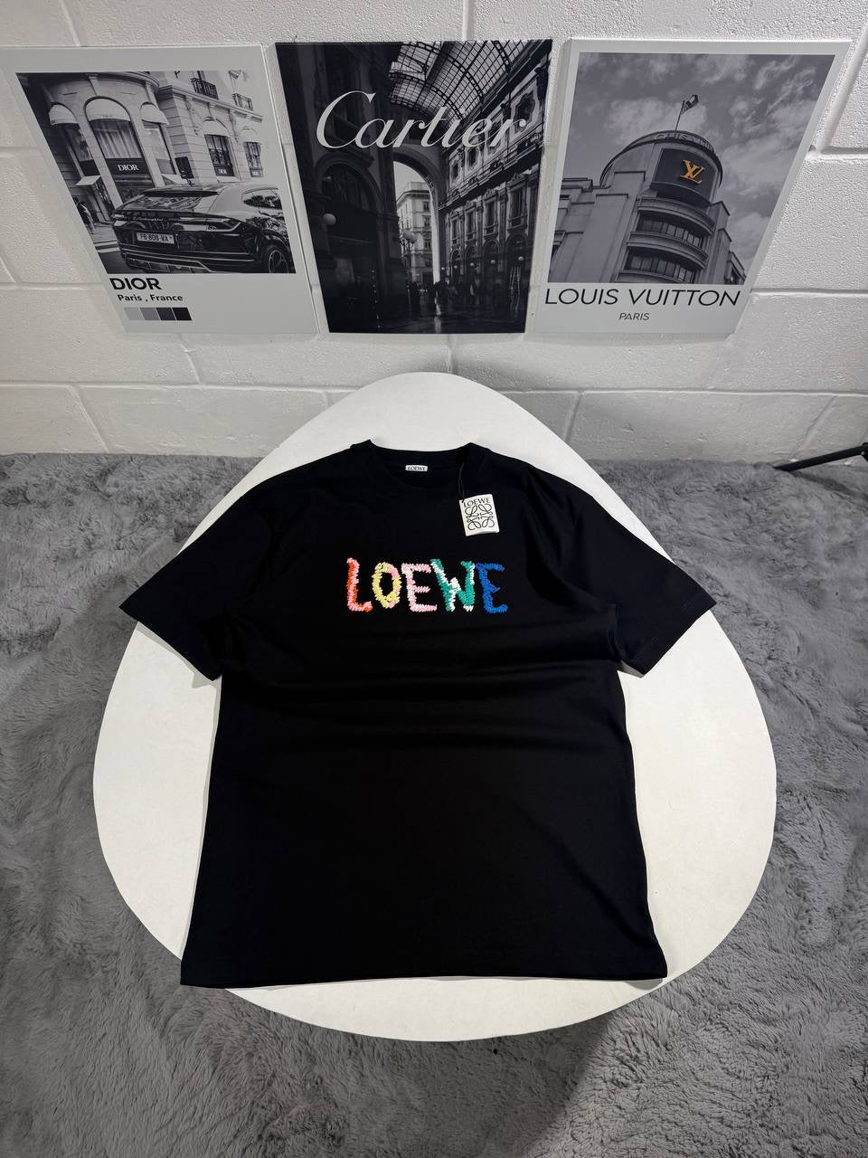 LOWE EMBROIDERED LOGO TSHIRT