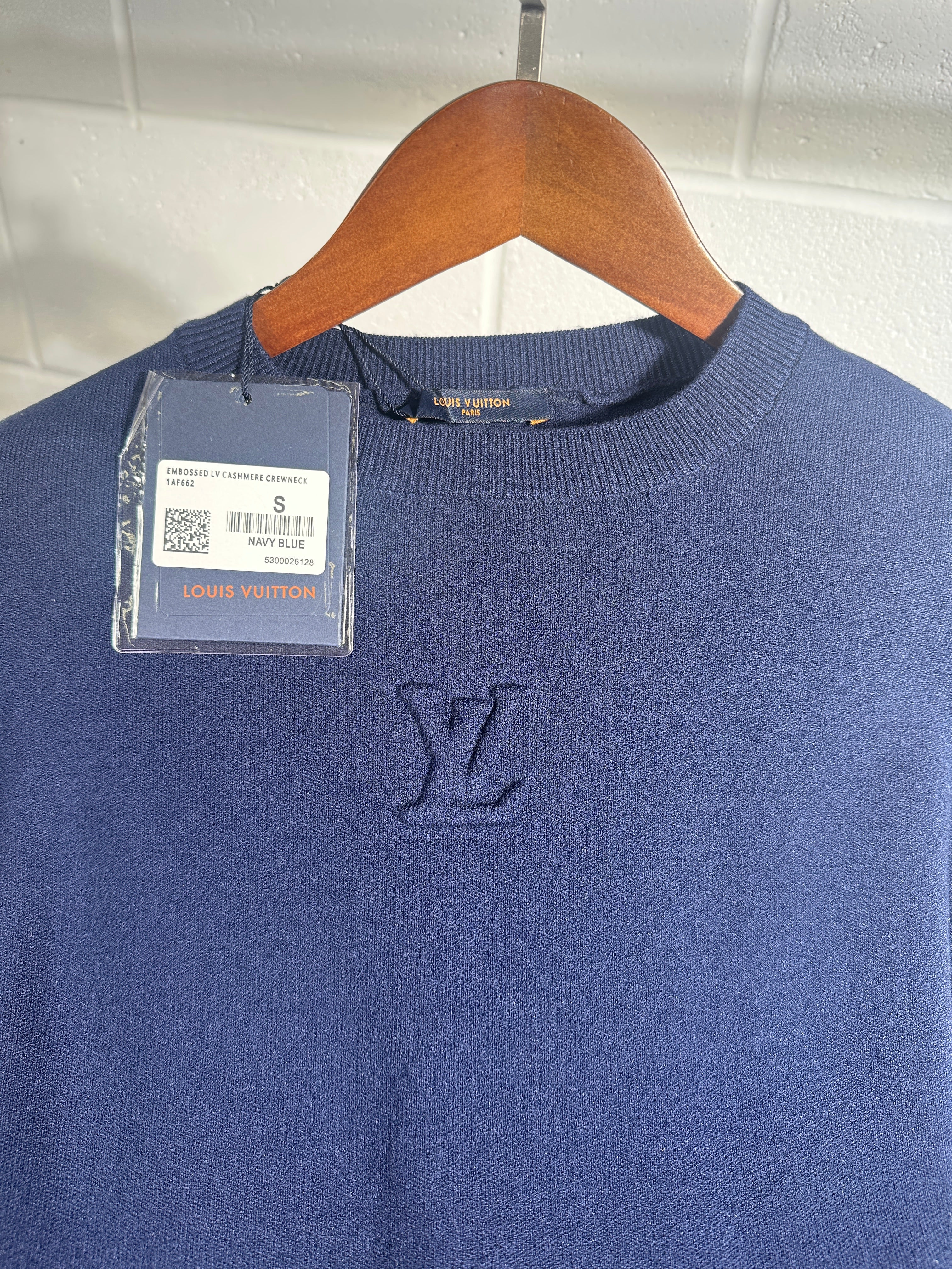 Lv knitted sweatshirt navy